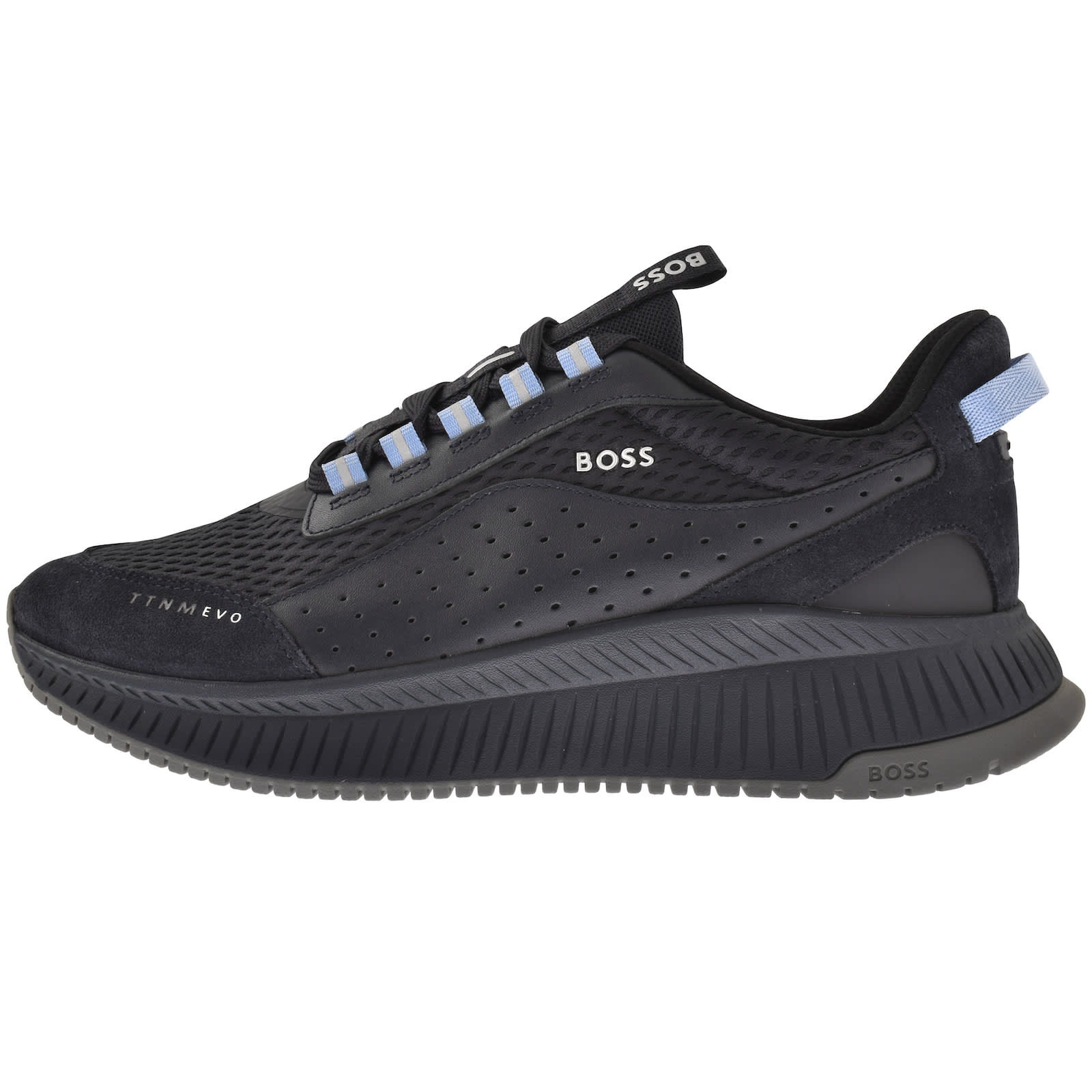 Boss navy trainers new arrivals