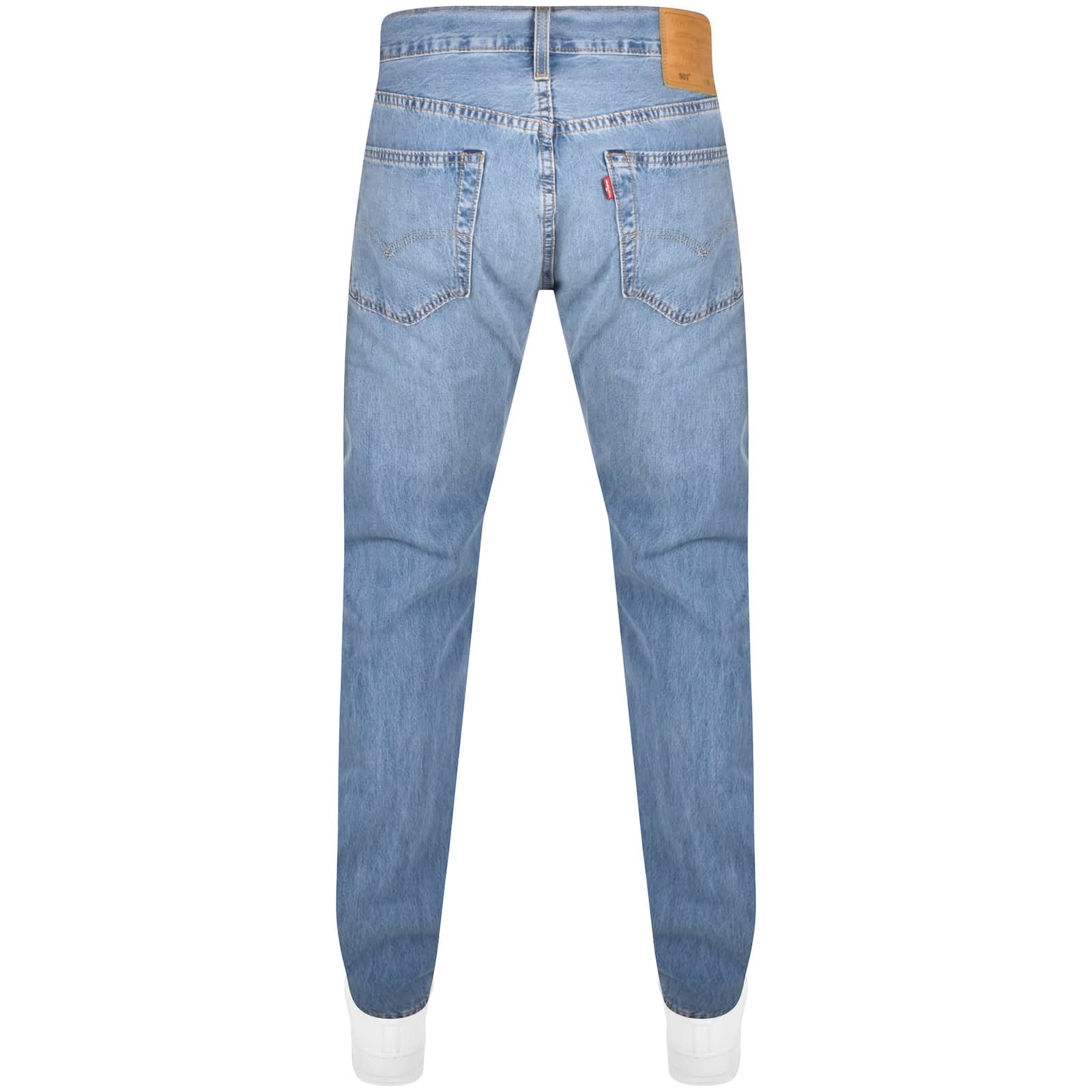 Levis 501 Original Fit Light Wash Jeans Blue Mainline Menswear Ireland