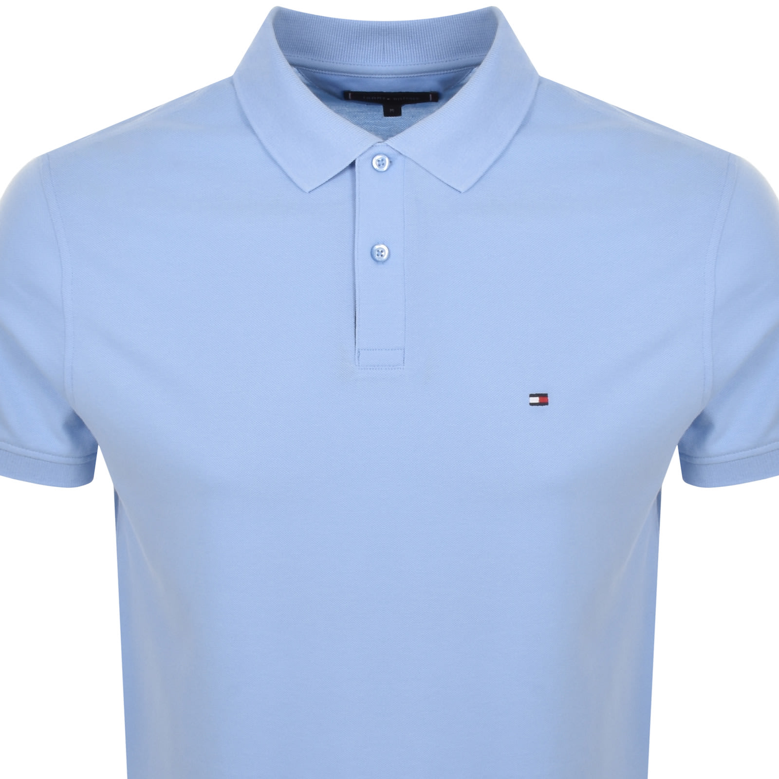 Tommy Hilfiger Flag Placket Polo T Shirt BlueTommy Hilfiger Flag Placket Polo T Shirt Blue Male X Large