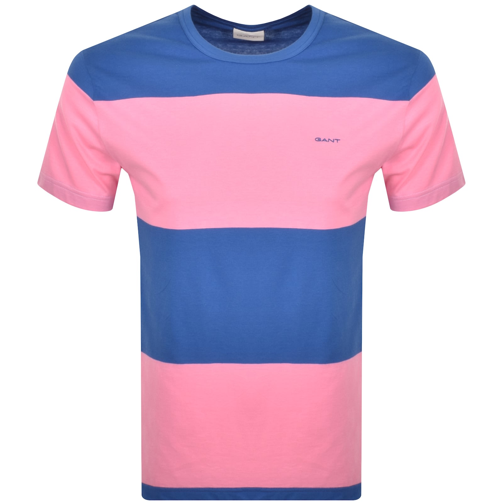 Gant Bar Stripe T Shirt Pink Mainline Menswear Canada