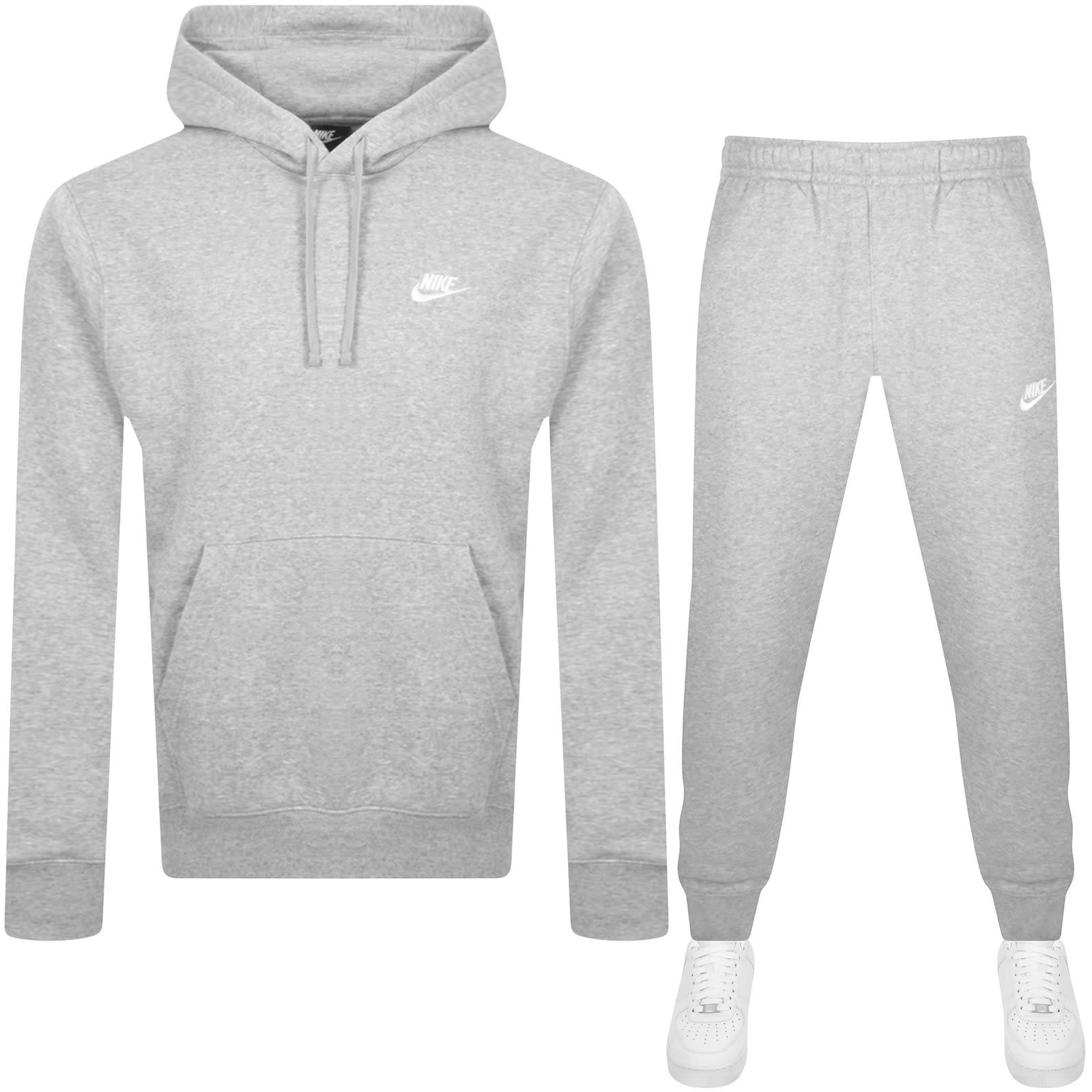Grey nike tracksuit deals