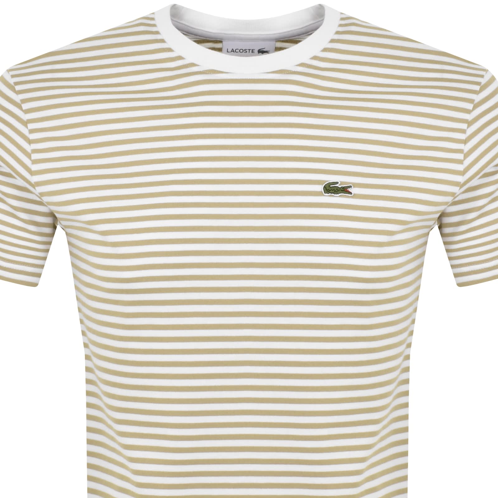 Lacoste Stripe T Shirt White