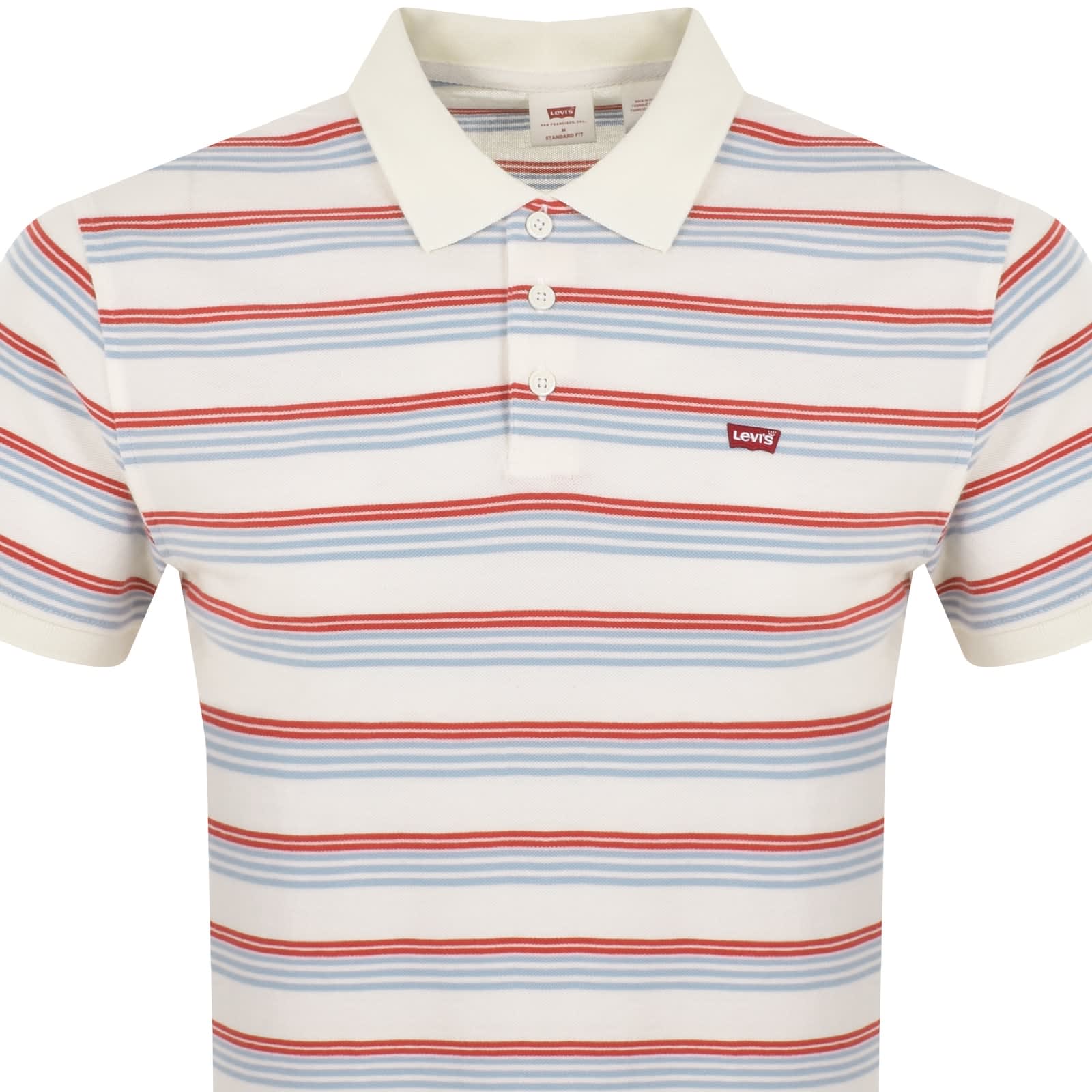 Levis Original HM Short Sleeved Polo T Shirt White Mainline Menswear United States