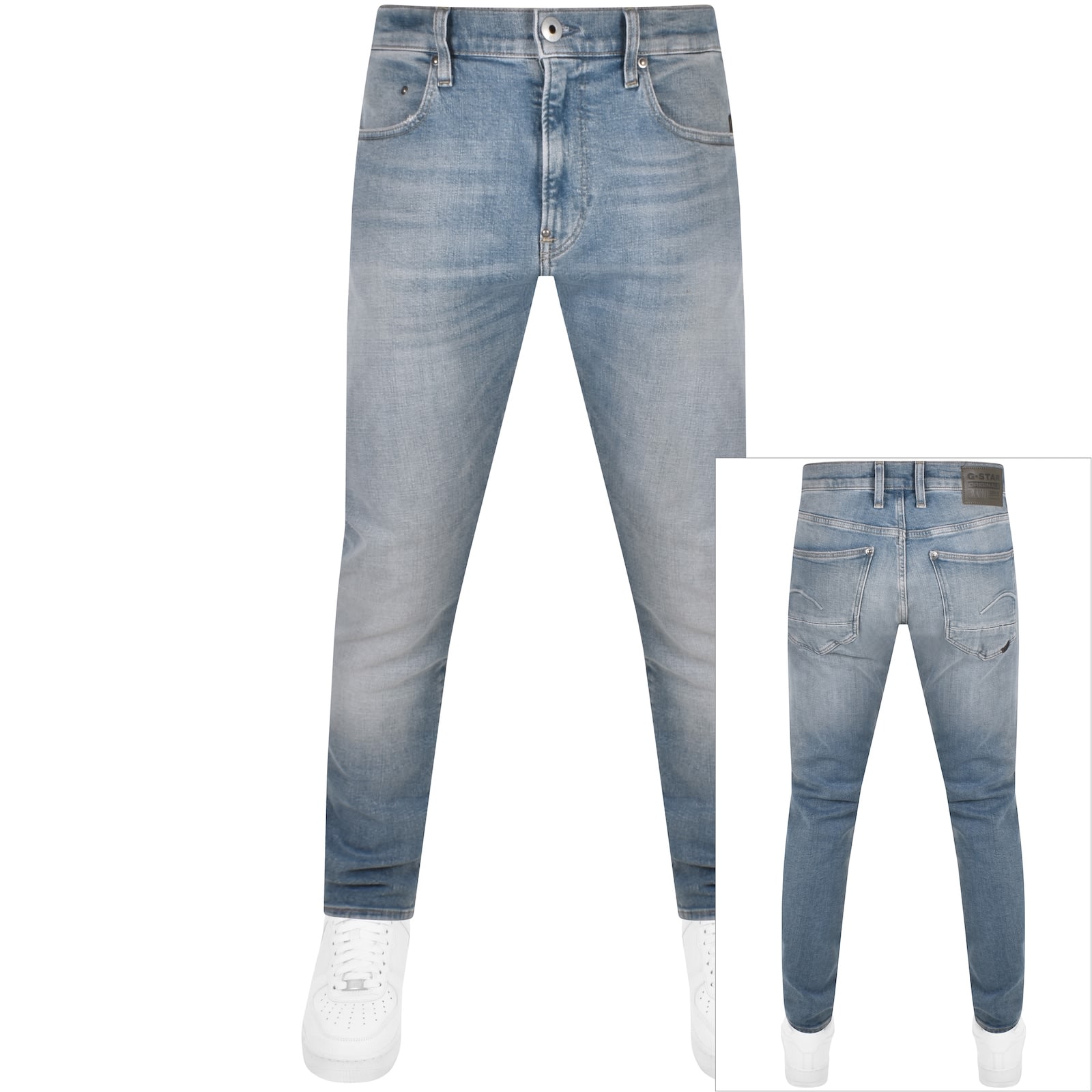 G Star Raw Revend Skinny Jeans Blue Mainline Menswear