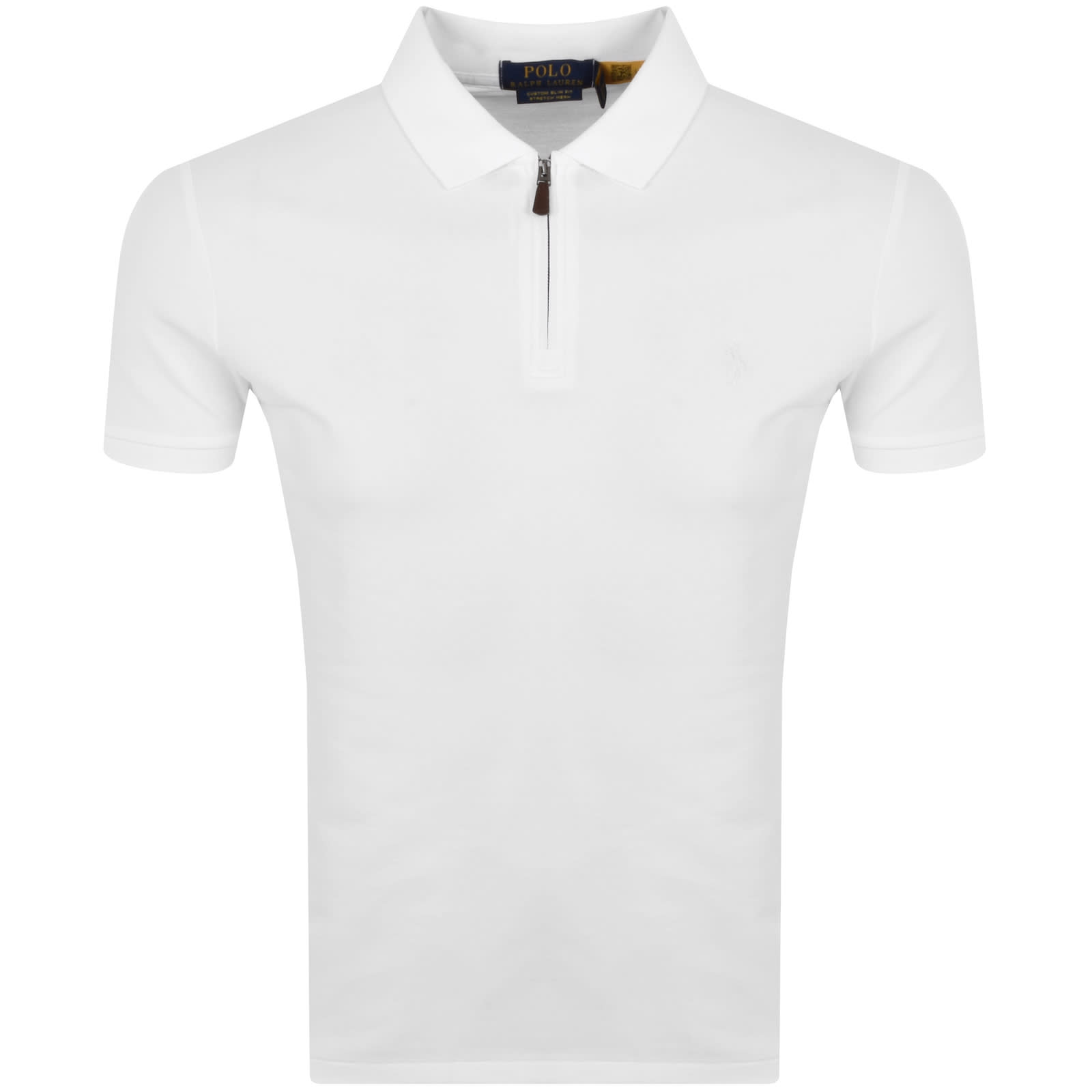 Ralph lauren slim fit polo white online