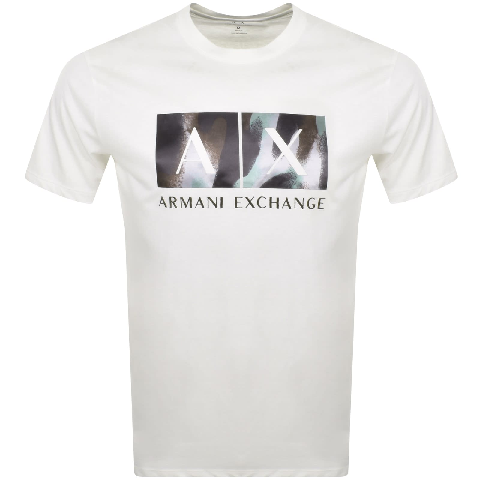Armani Exchange Crew Neck Logo T Shirt White | Mainline Menswear United  States