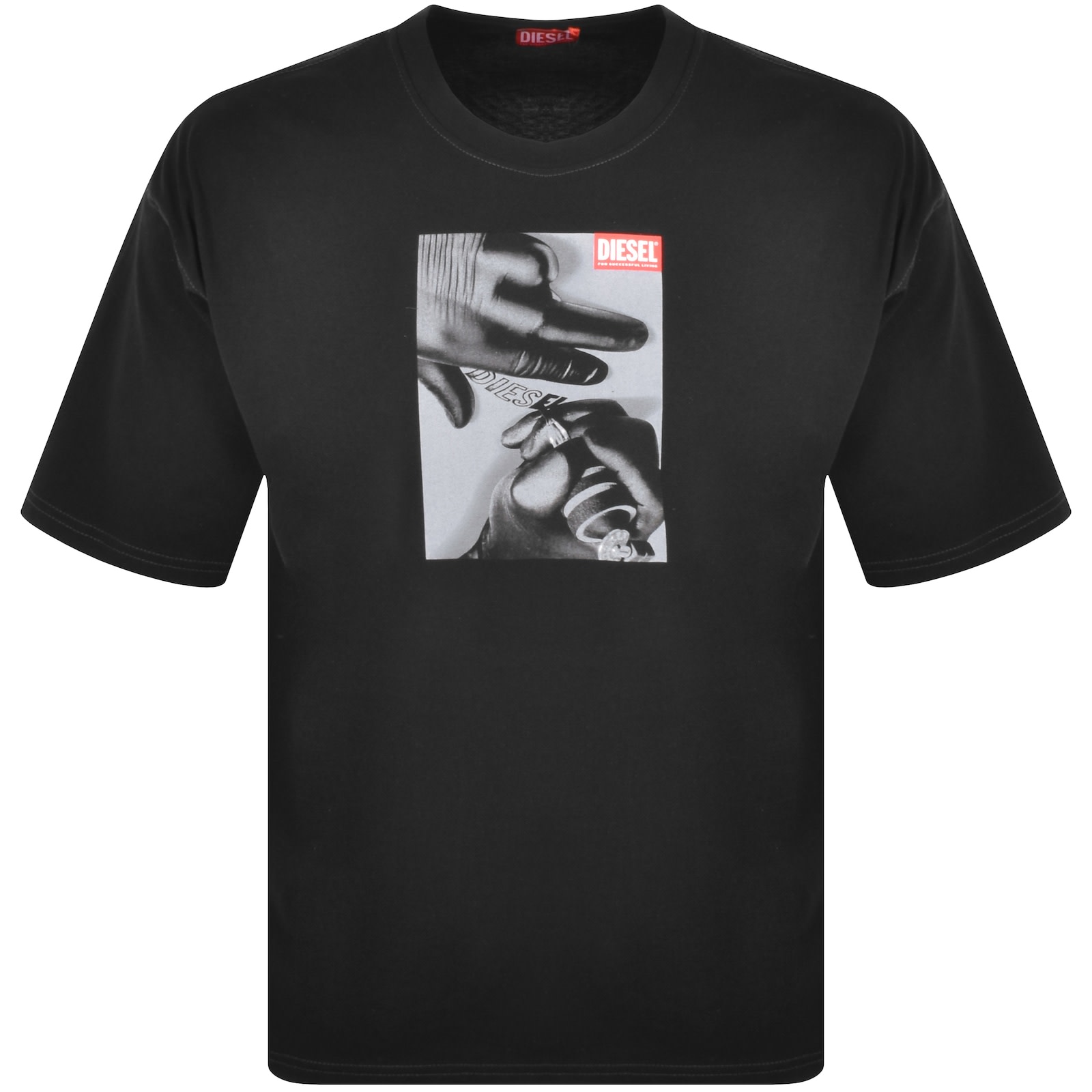 DIESEL T-NORM-T6 T-Shirt (Black)