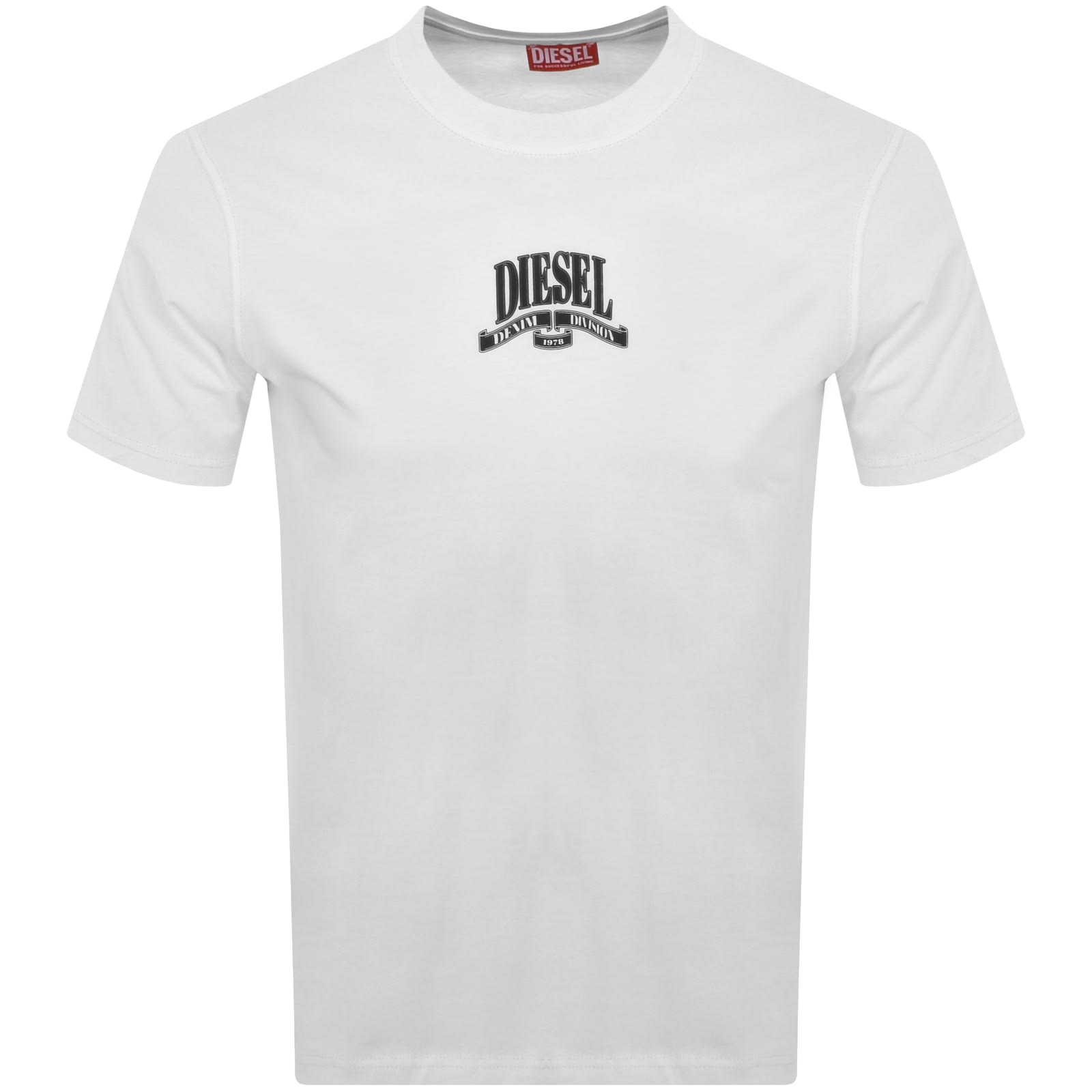 【送料&関税込】Diesel White Cotton T-adjust-r4t T-shirt Diesel T Adjust K10 T Shirt White | Mainline Menswear