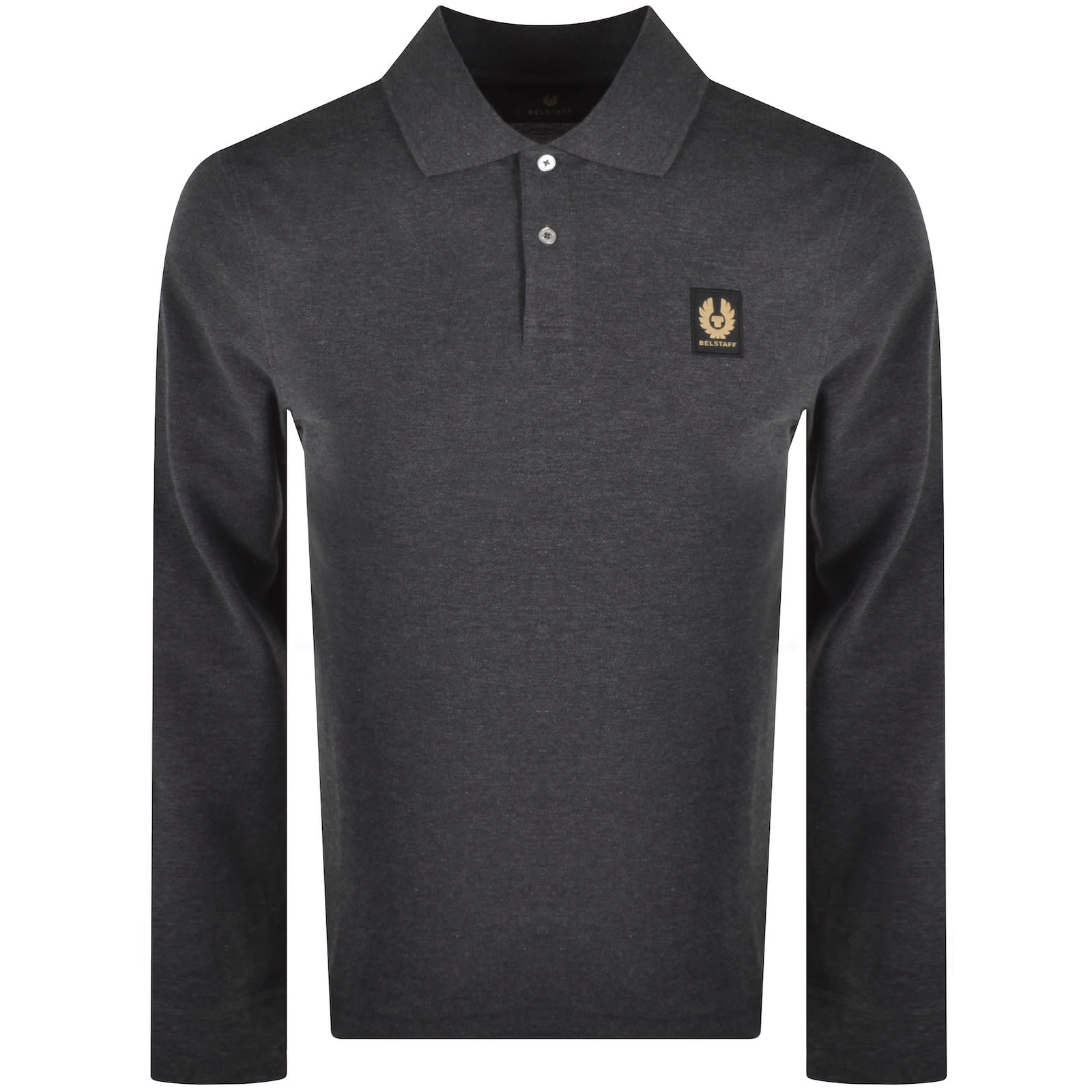 Belstaff Logo Slim Fit Polo T Shirt Grey | Mainline Menswear