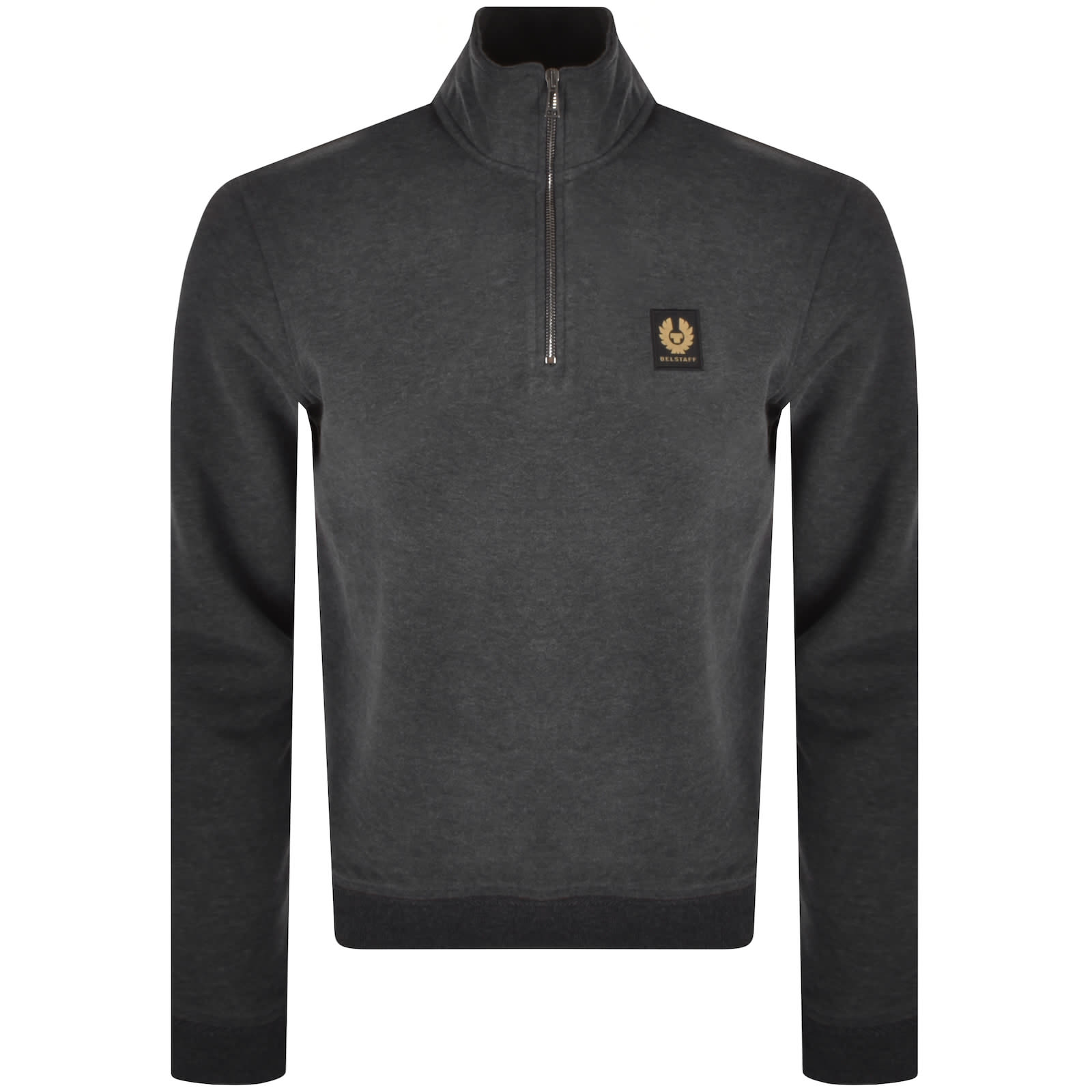 Belstaff Quarter Zip Sweatshirt Grey Mainline Menswear