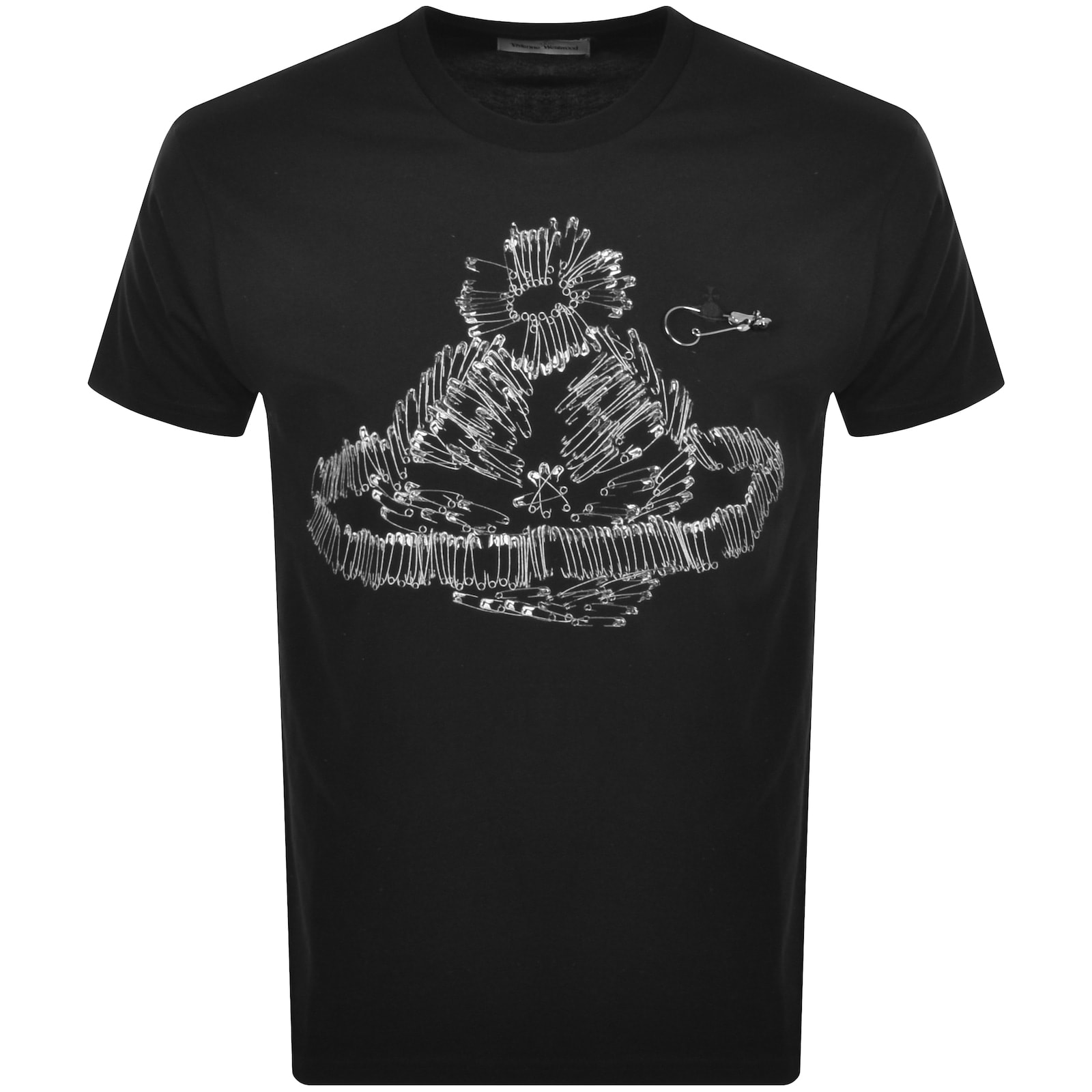 Vivienne Westwood Safety Pin T Shirt Off Black | Mainline Menswear United  States