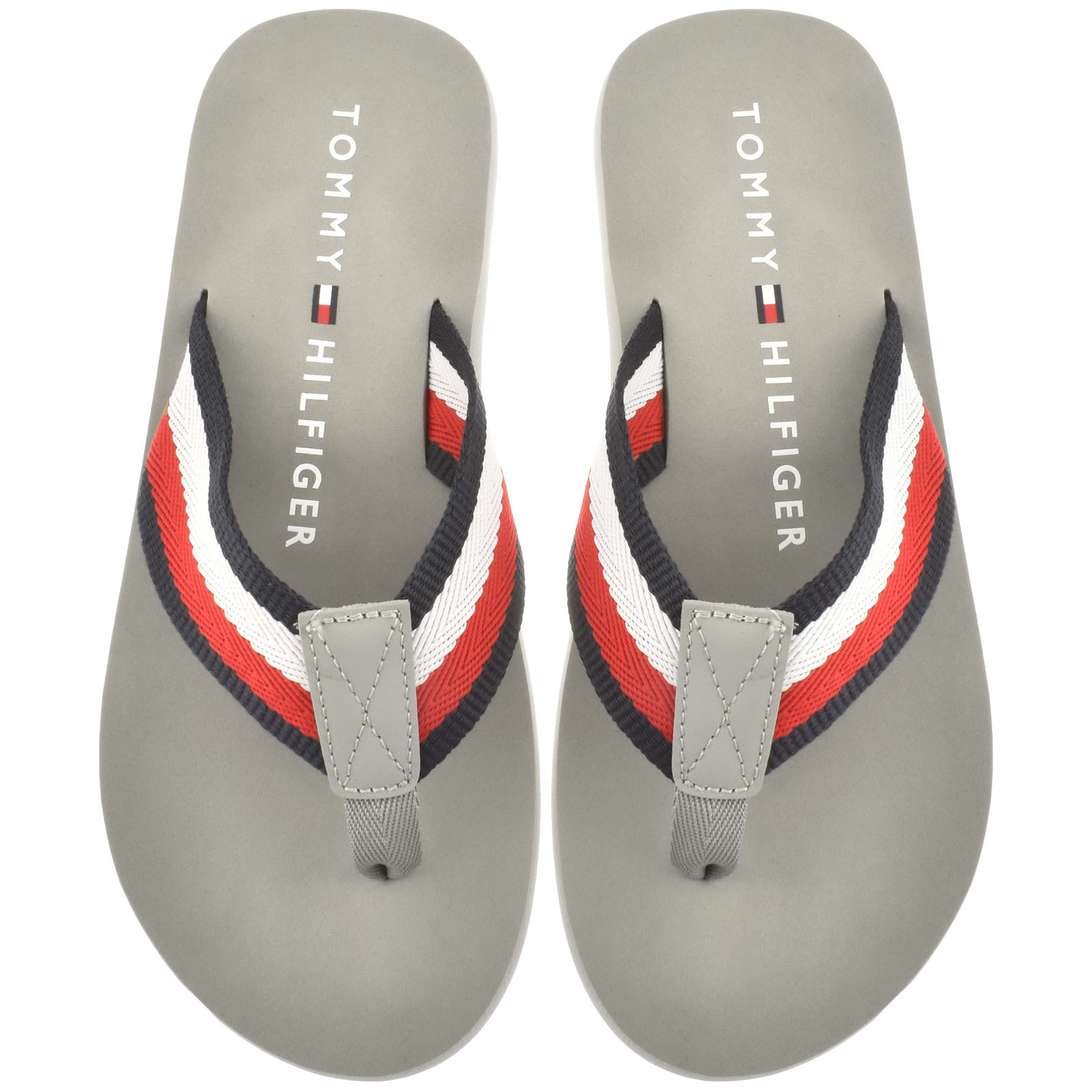 Tommy Hilfiger Corporate Beach Flip Flops SilverTommy Hilfiger Corporate Beach Flip Flops Silver Male 11 45