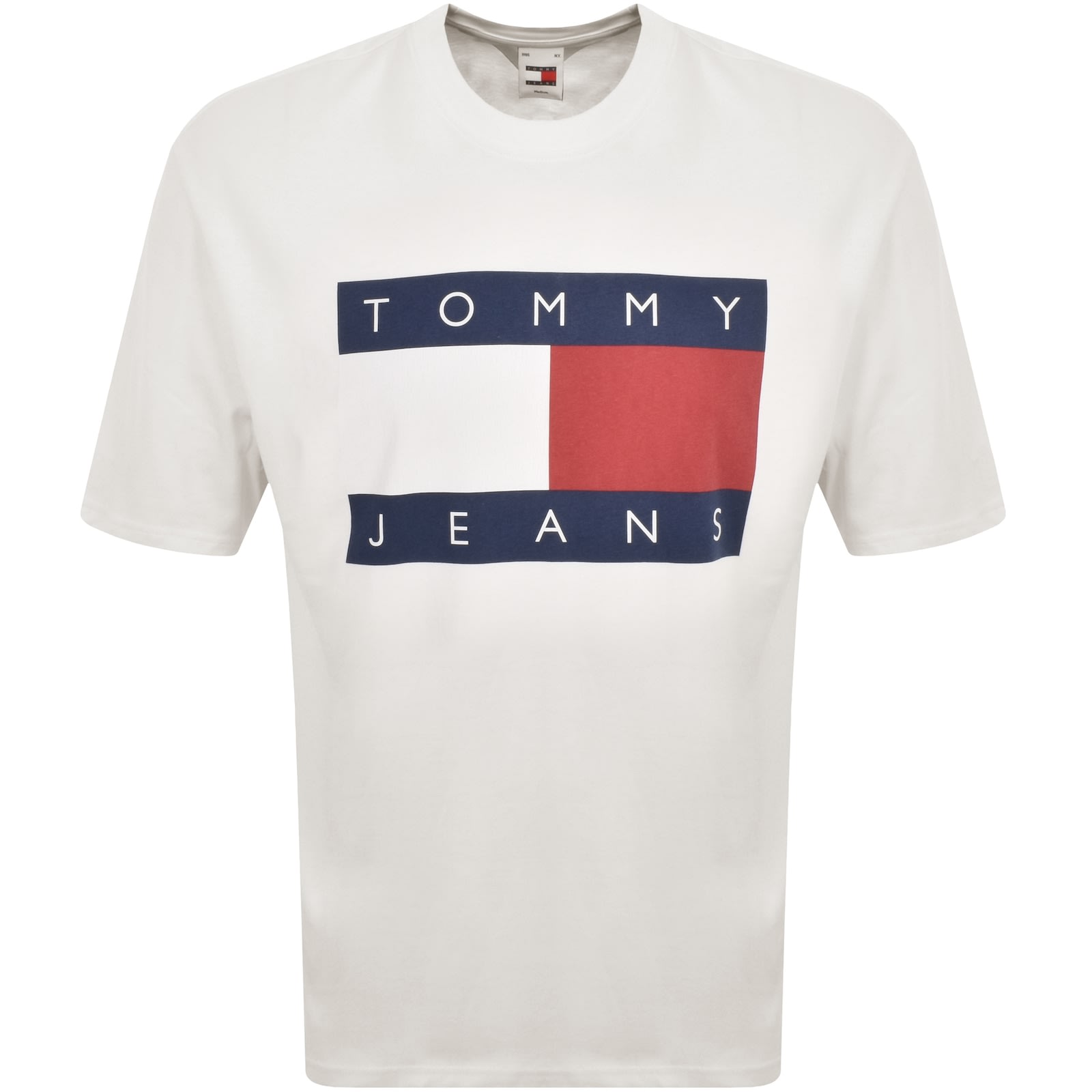 Tommy jeans white t shirt hot sale