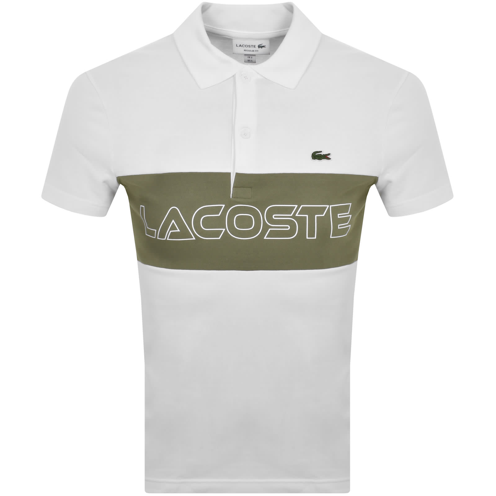 Lacoste Colour Block Polo T Shirt White Mainline Menswear