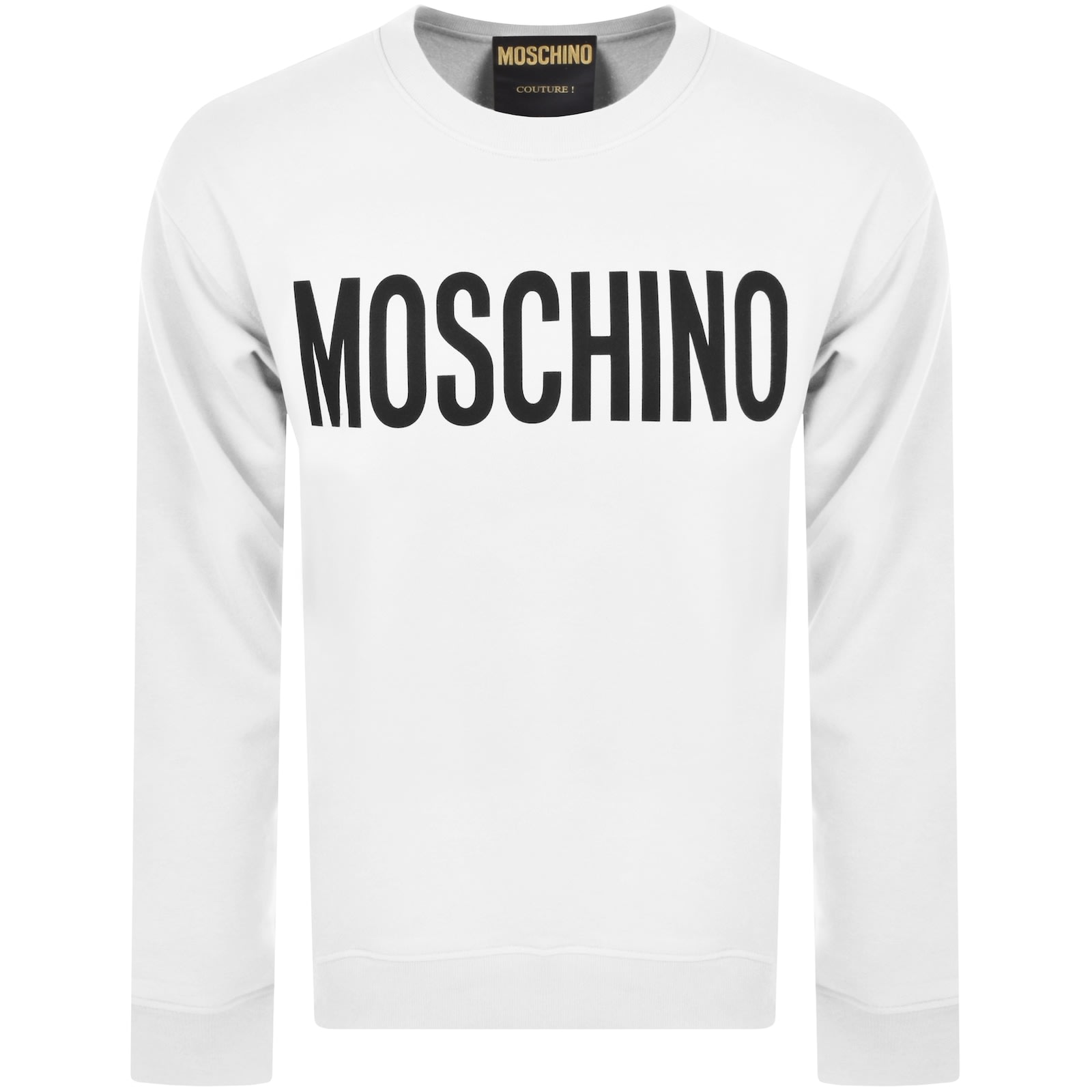 Moschino Logo Sweatshirt White Mainline Menswear