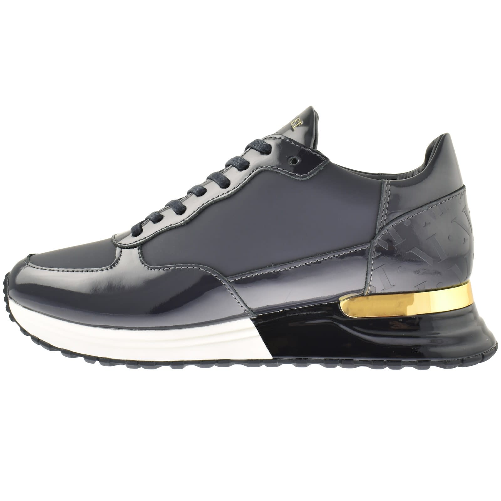 Mallet Popham Trainers Navy Mainline Menswear Denmark