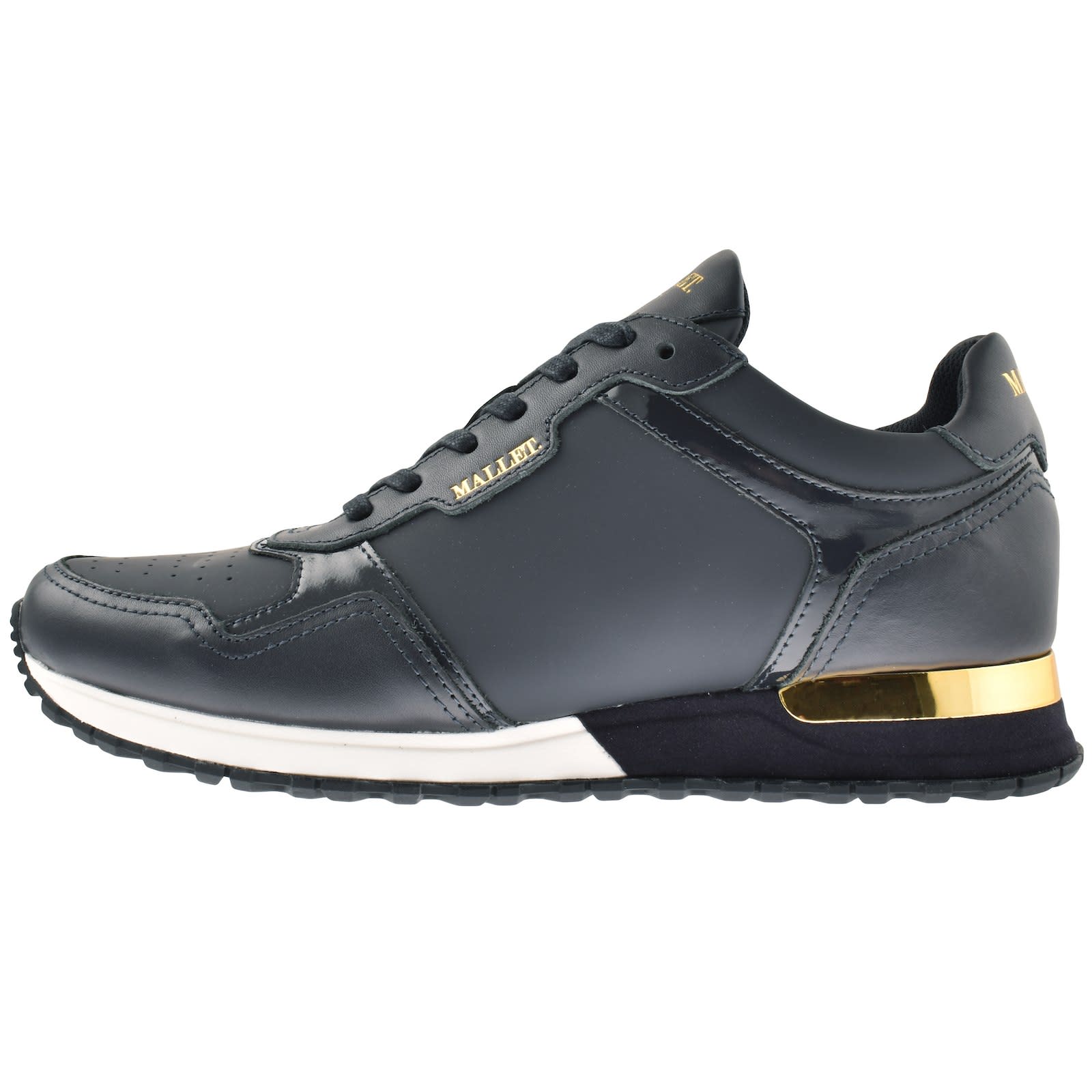 Mallet Lowman Trainers Navy Mainline Menswear Denmark