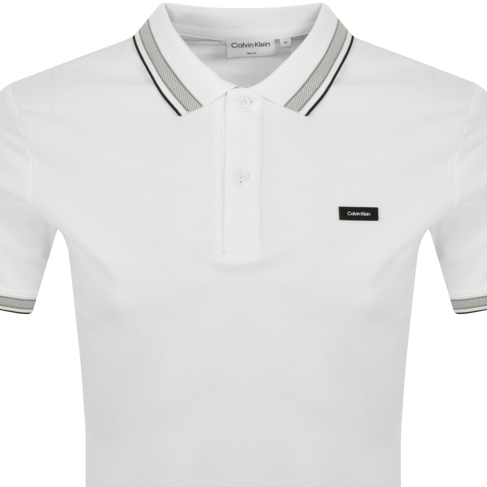 Calvin klein white polo t shirt top