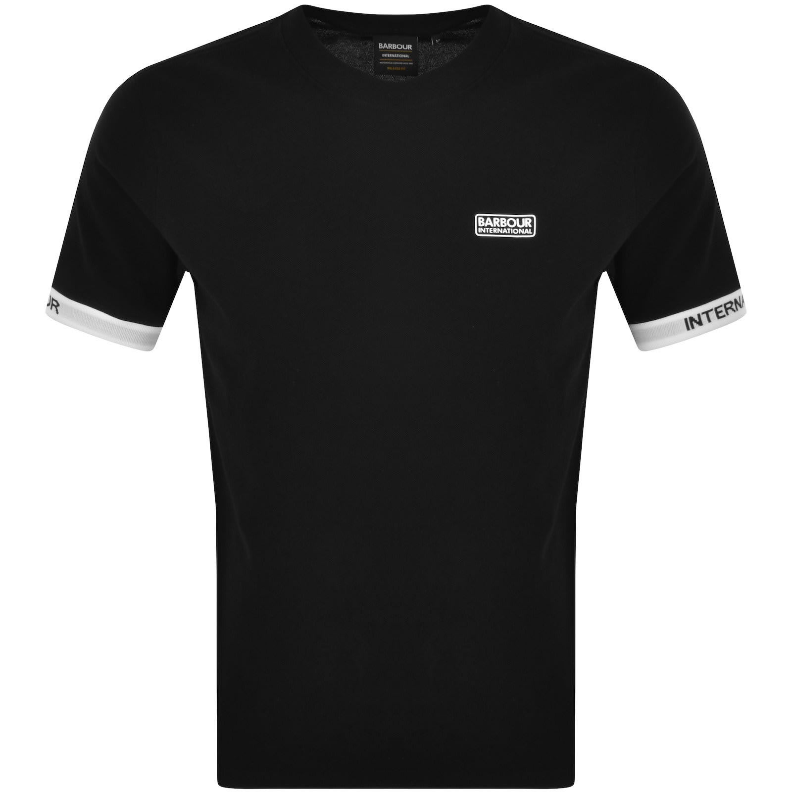 Barbour international black t shirt shop