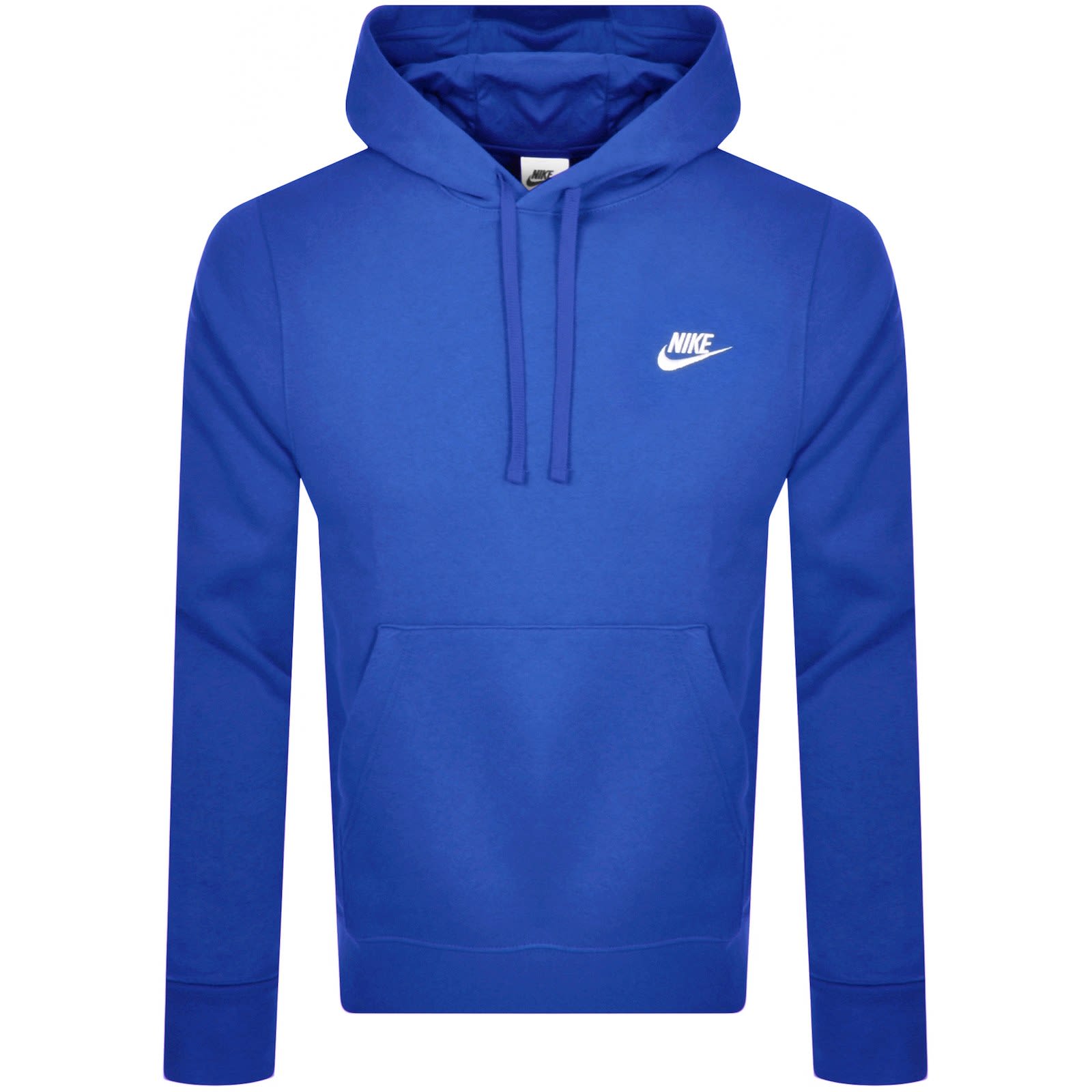 Nike club hoodie blue on sale