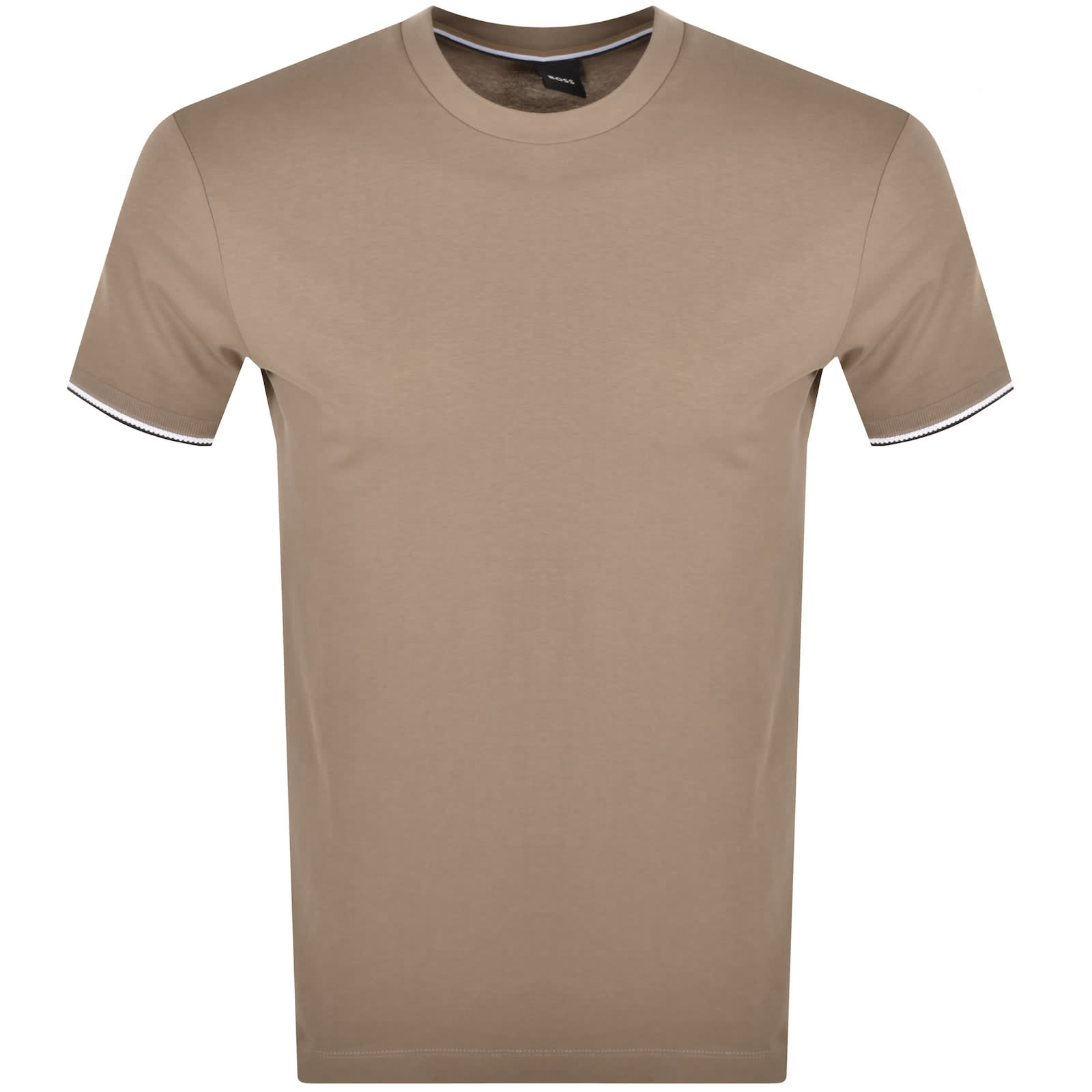 BOSS Thompson 04 Jersey T Shirt Beige Mainline Menswear