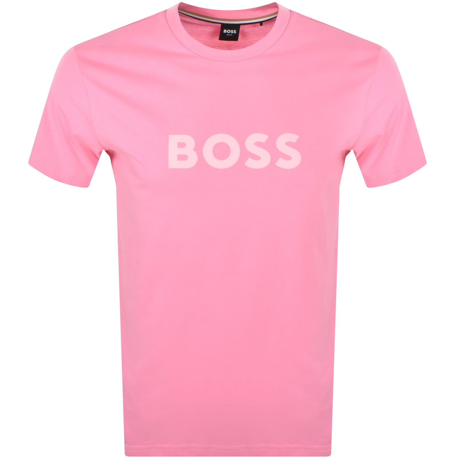 BOSS Logo T Shirt PinkBOSS Logo T Shirt Pink Male X Large