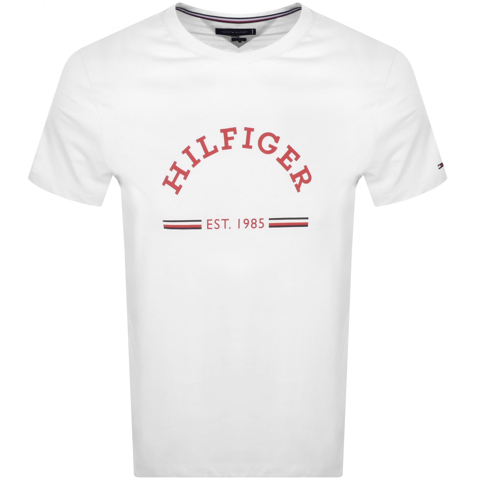 Tommy hilfiger t shirt red white top