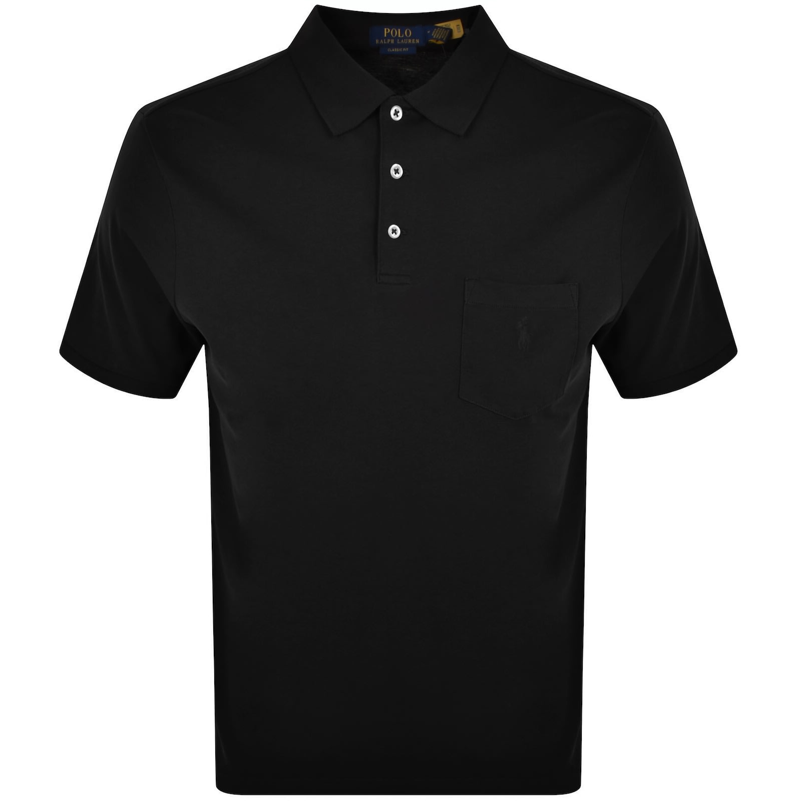 Classic polo t shirt with pocket clearance