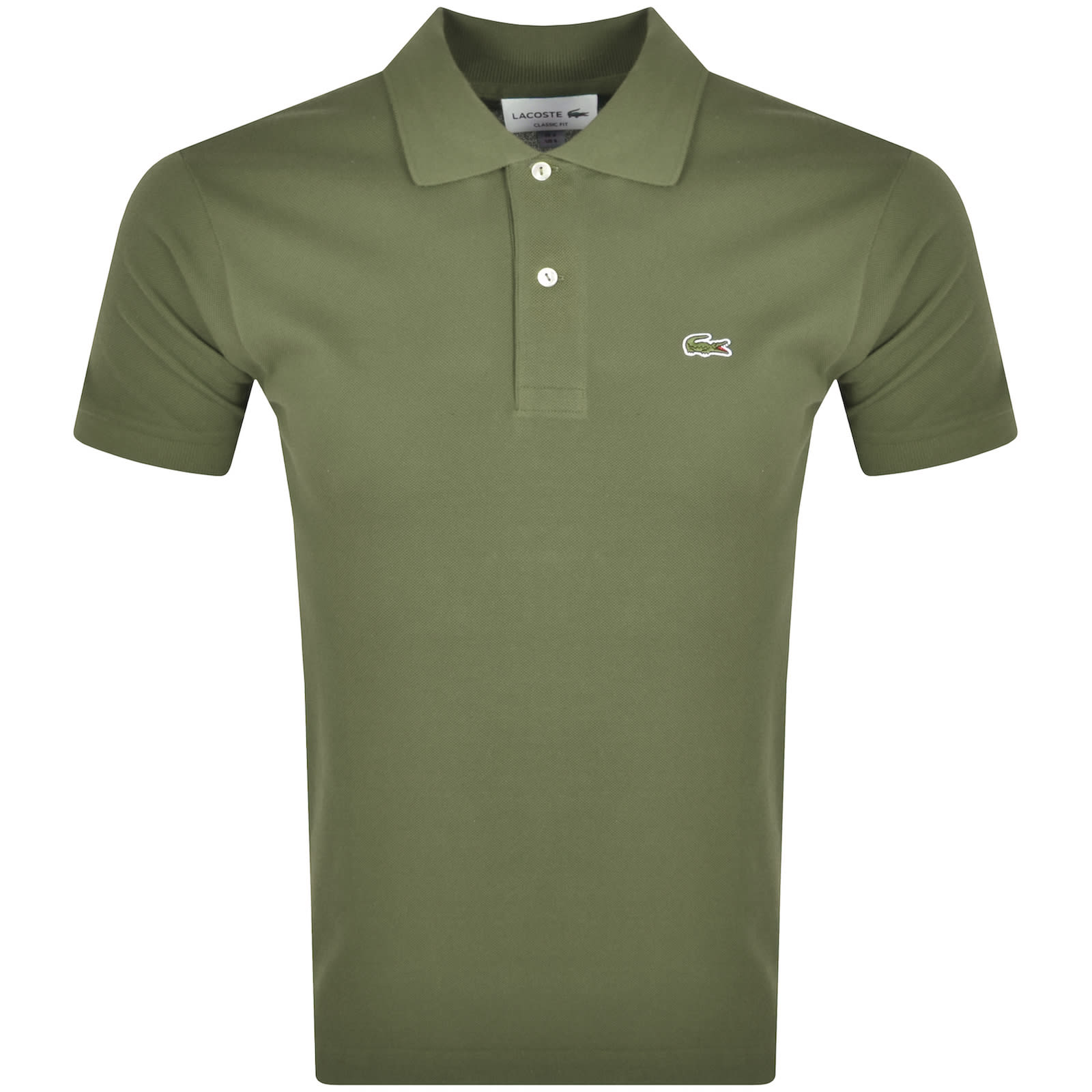 Lacoste Short Sleeved Polo T Shirt Khaki Mainline Menswear United States