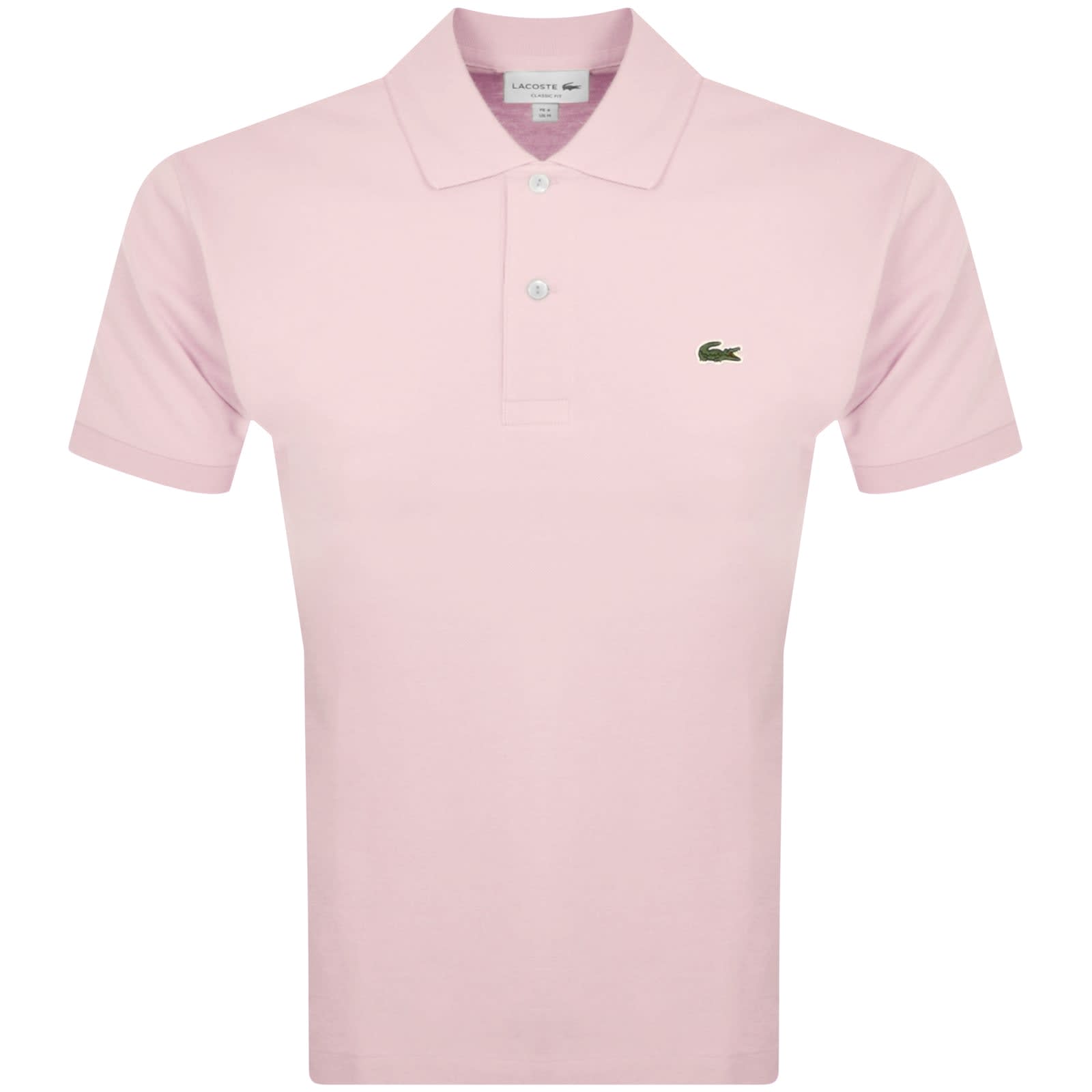 Lacoste Short Sleeved Polo T Shirt Pink Mainline Menswear Canada