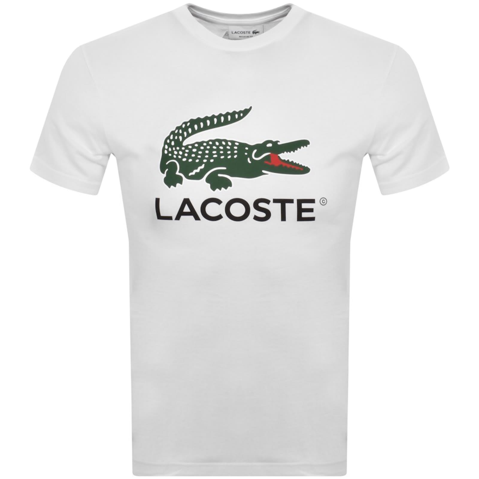 Lacoste Logo T Shirt White Mainline Menswear Denmark