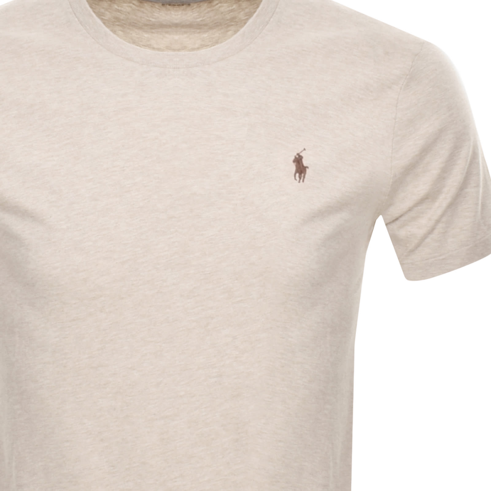 Ralph Lauren Crew Neck Slim Fit T Shirt Beige