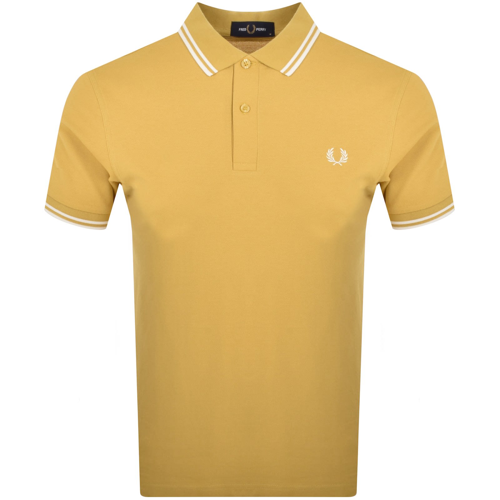 Fred Perry Twin Tipped Polo T Shirt Yellow | Mainline Menswear