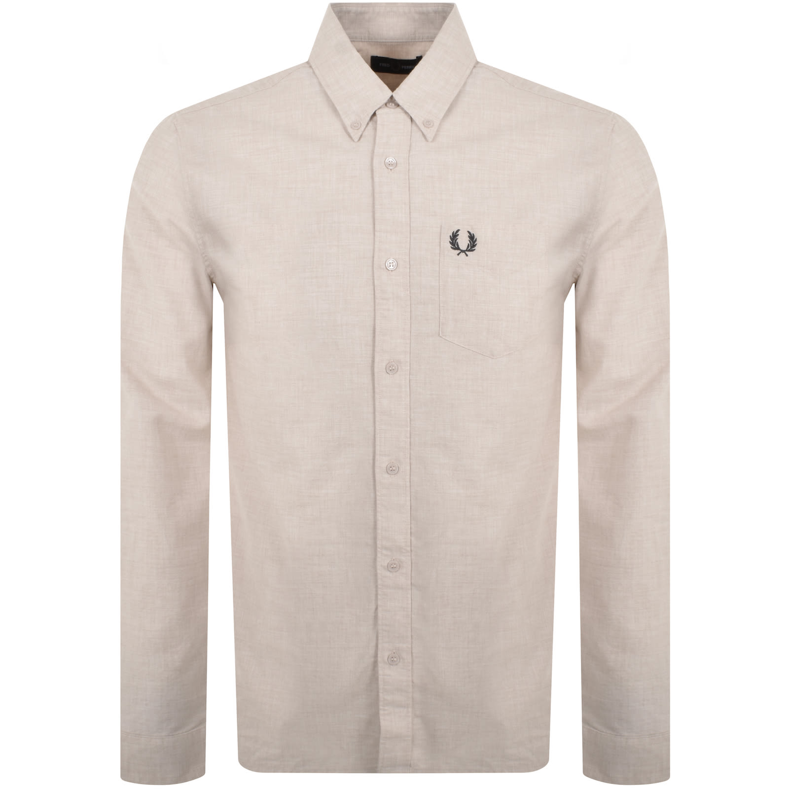 Fred Perry Oxford Long Sleeved Shirt BeigeFred Perry Oxford Long Sleeved Shirt Beige Male XXX Large