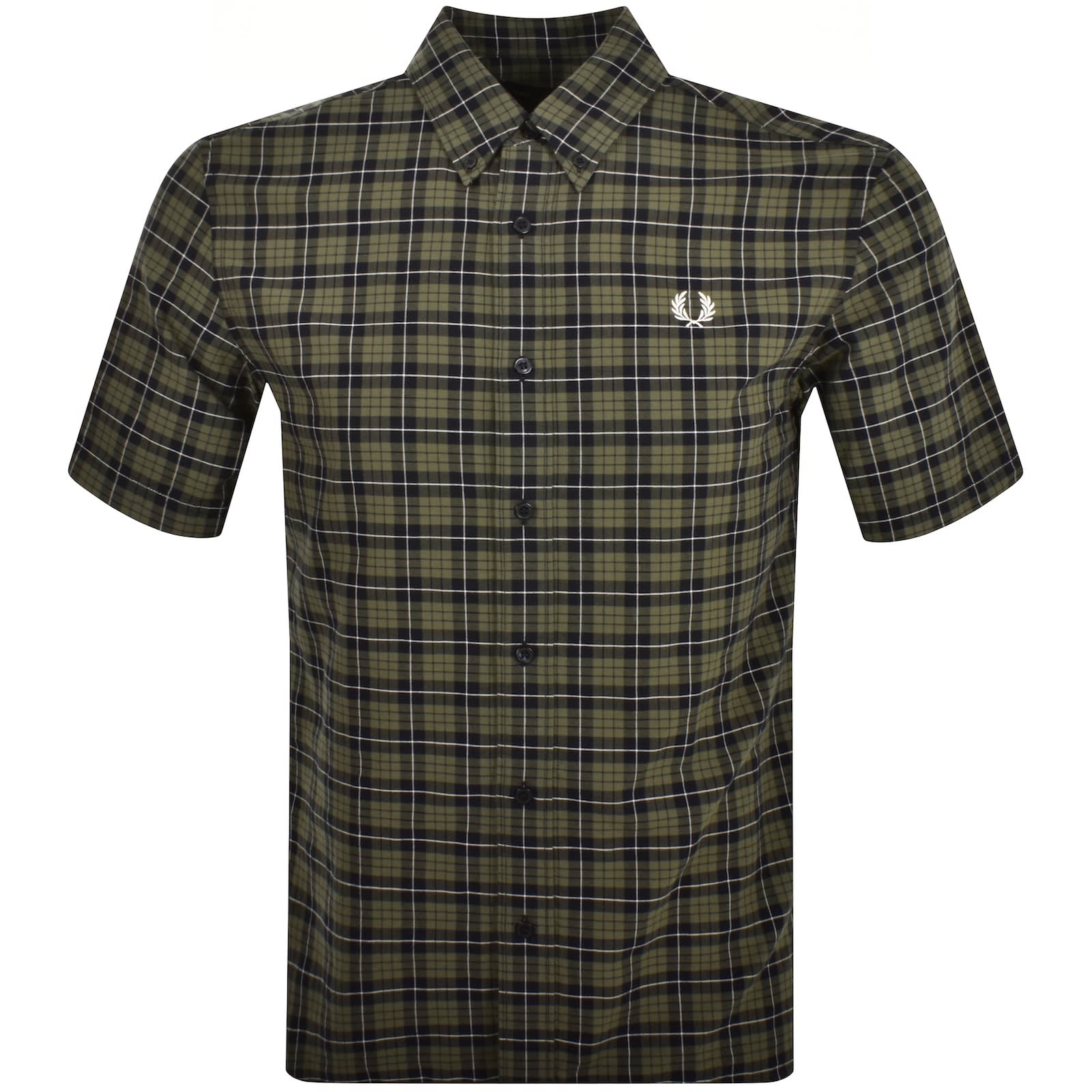 Fred perry gingham shirt short sleeve shop