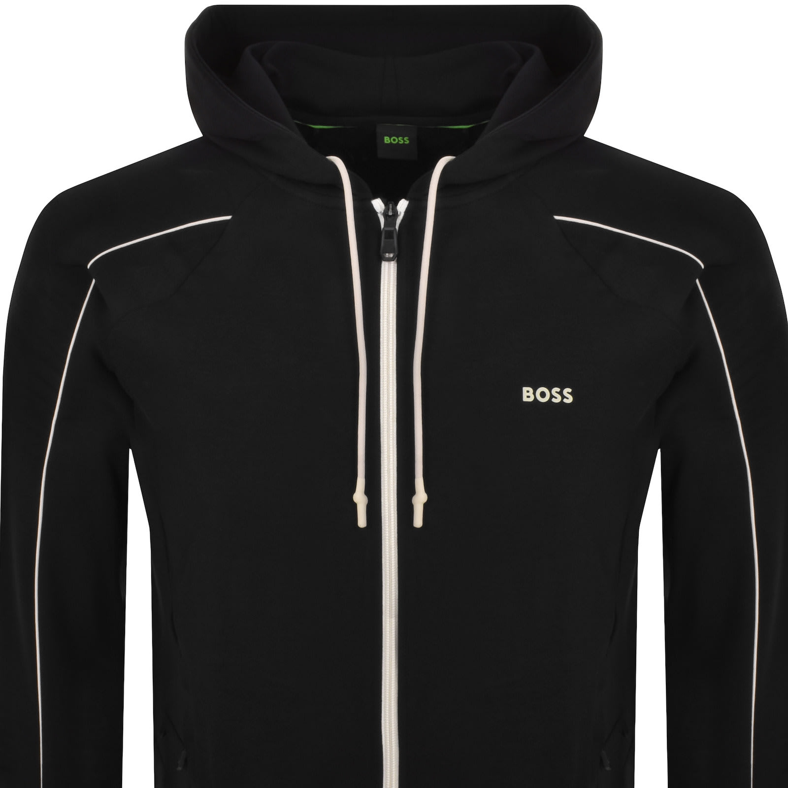 Boss green saggy full zip hoodie black on sale