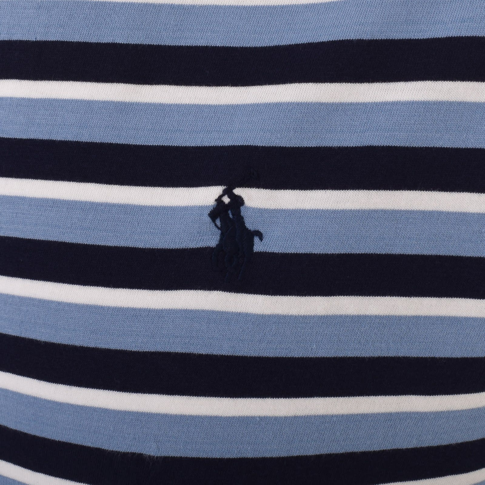 Blue and white striped ralph lauren t shirt shop