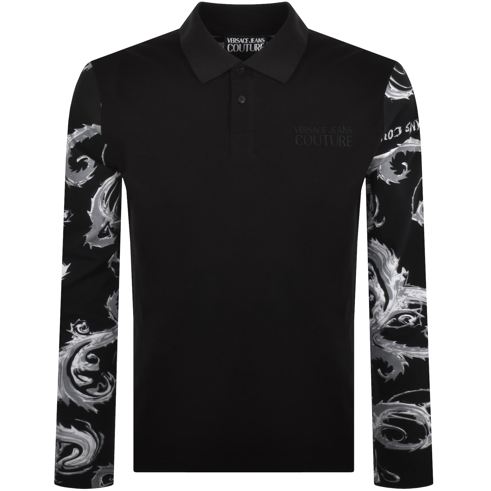 Versace Jeans Couture Polo T Shirt Black Mainline Menswear