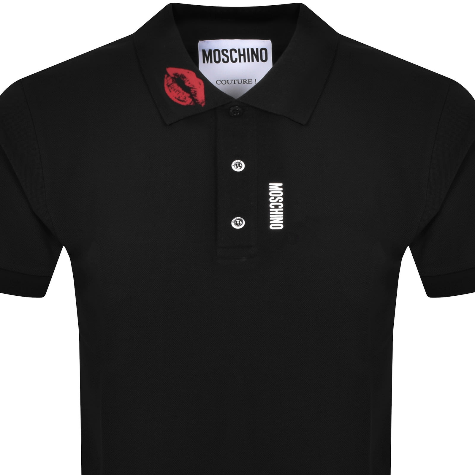 Moschino Short Sleeved Polo T Shirt Black Mainline Menswear Ireland