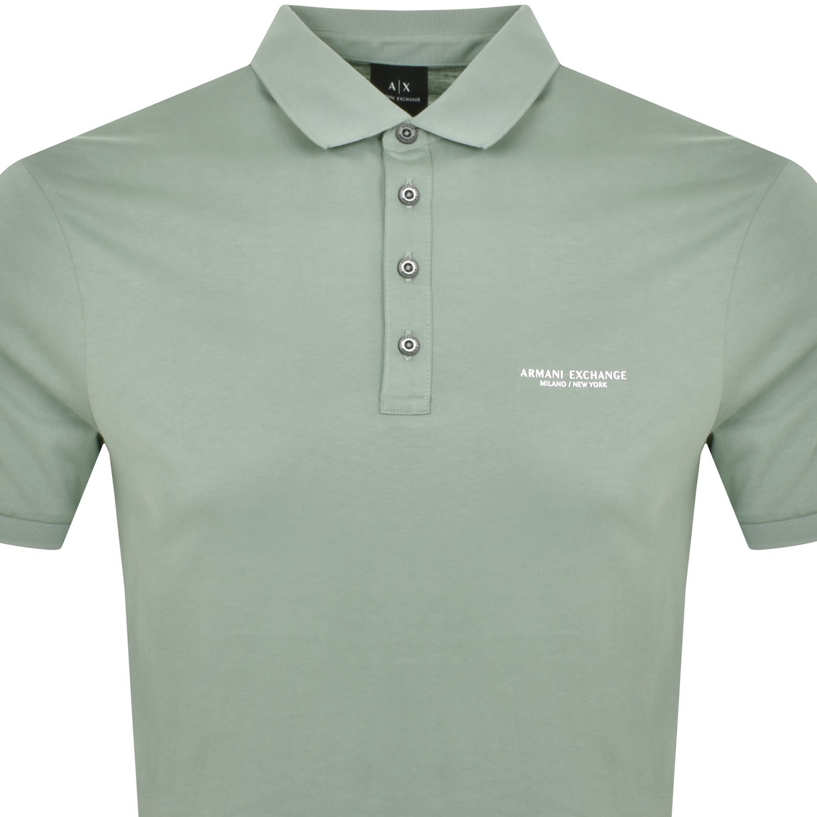 Armani Exchange Logo Polo T Shirt Green