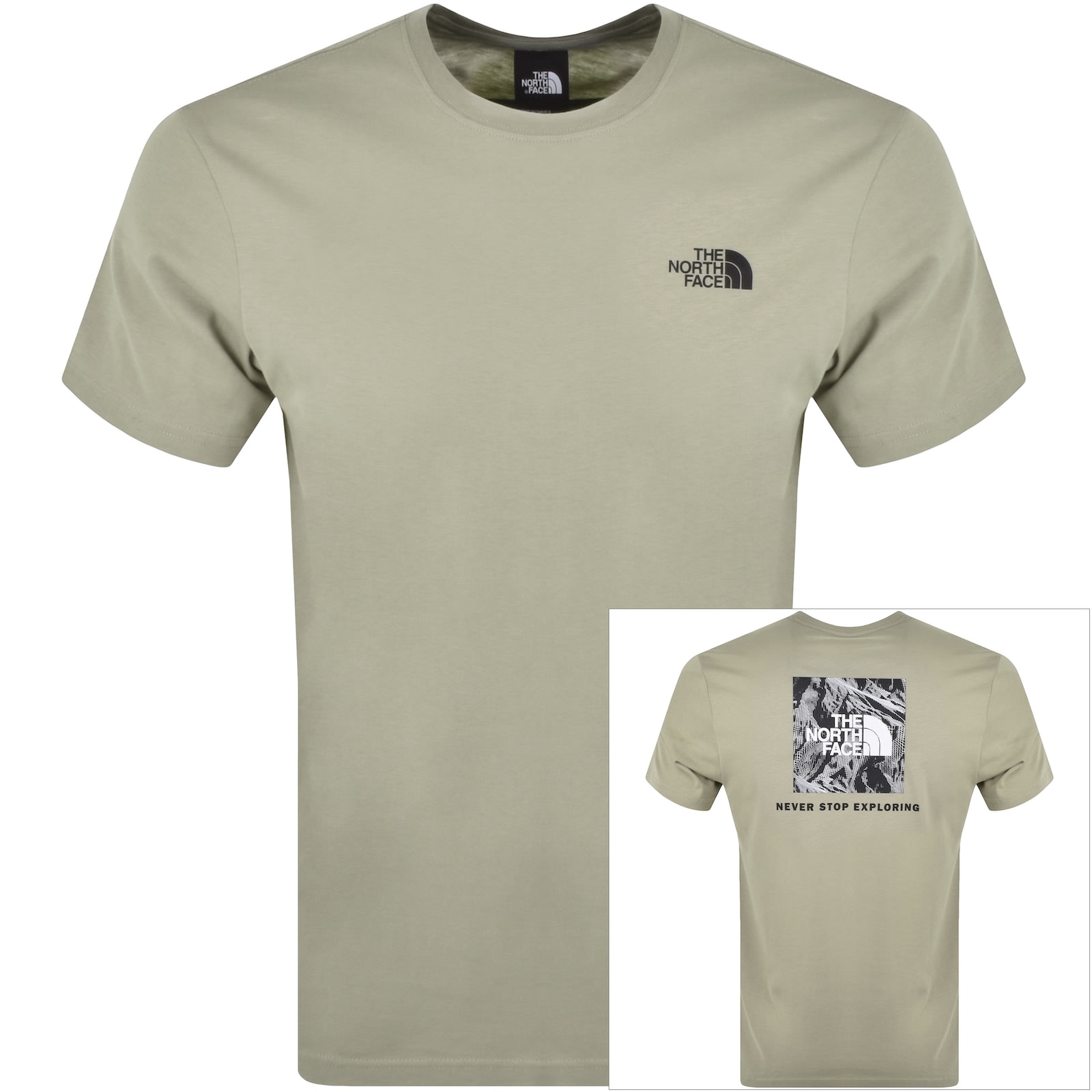 The North Face Red Box T Shirt Grey Mainline Menswear Denmark