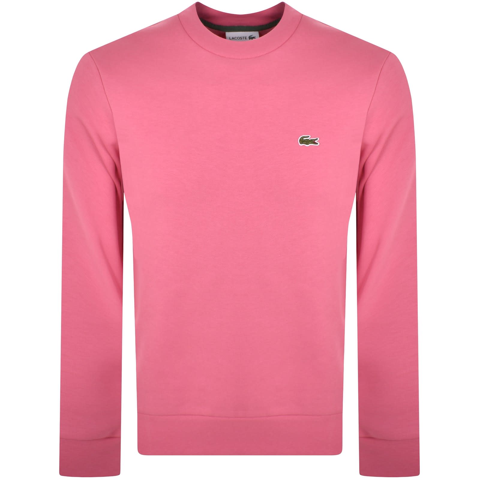 Pink lacoste sweatshirt on sale