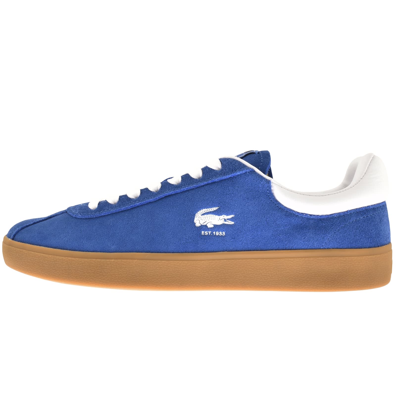 Mens blue lacoste trainers shop