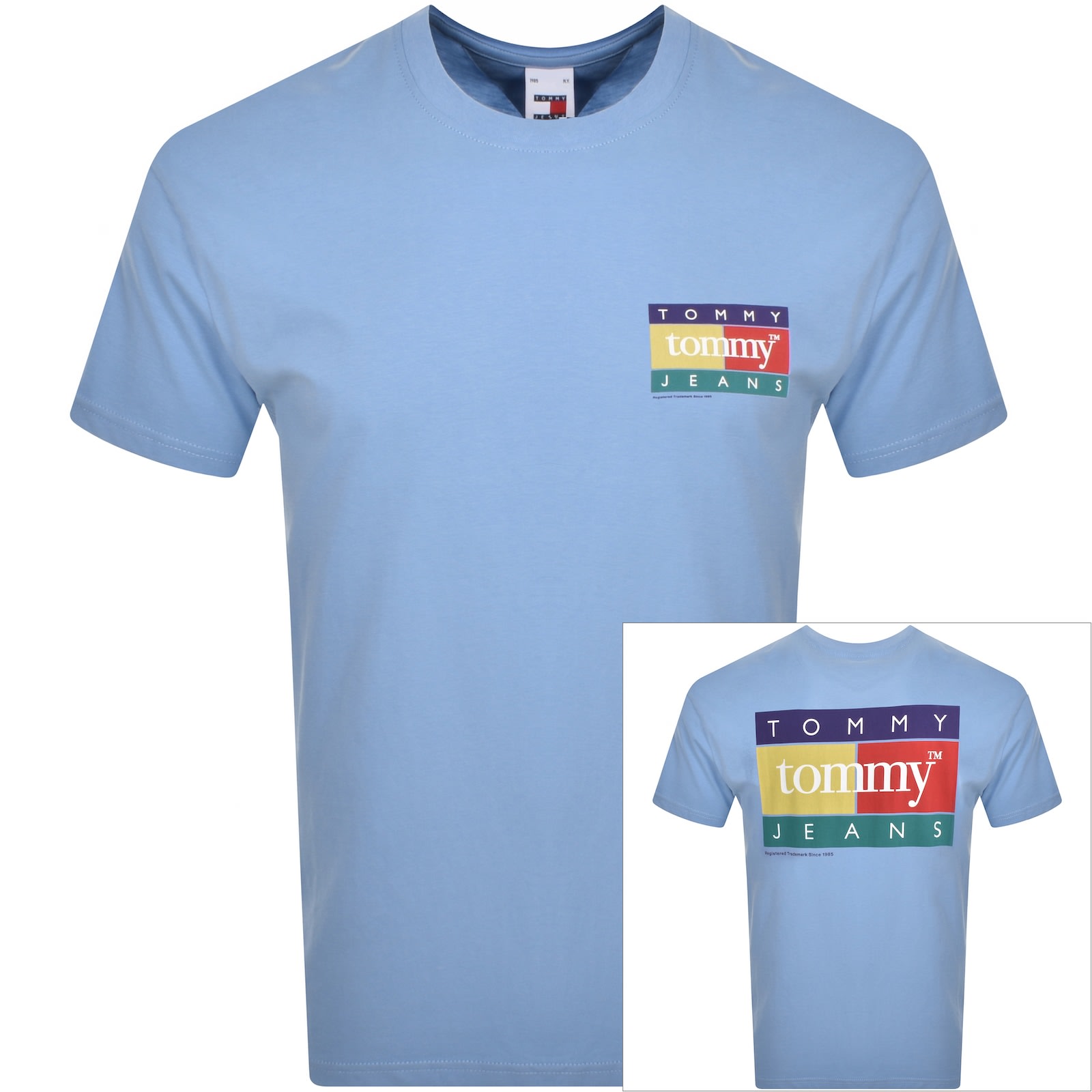 Tommy Jeans Pop Colour Flag T Shirt Blue male Medium