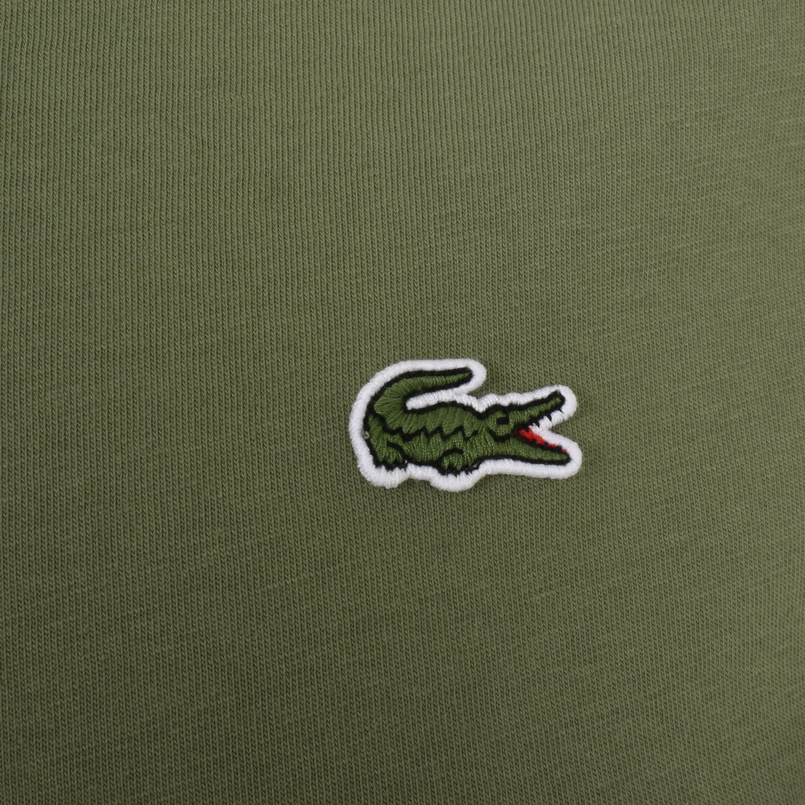 Lacoste Crew Neck T Shirt Khaki Mainline Menswear Denmark