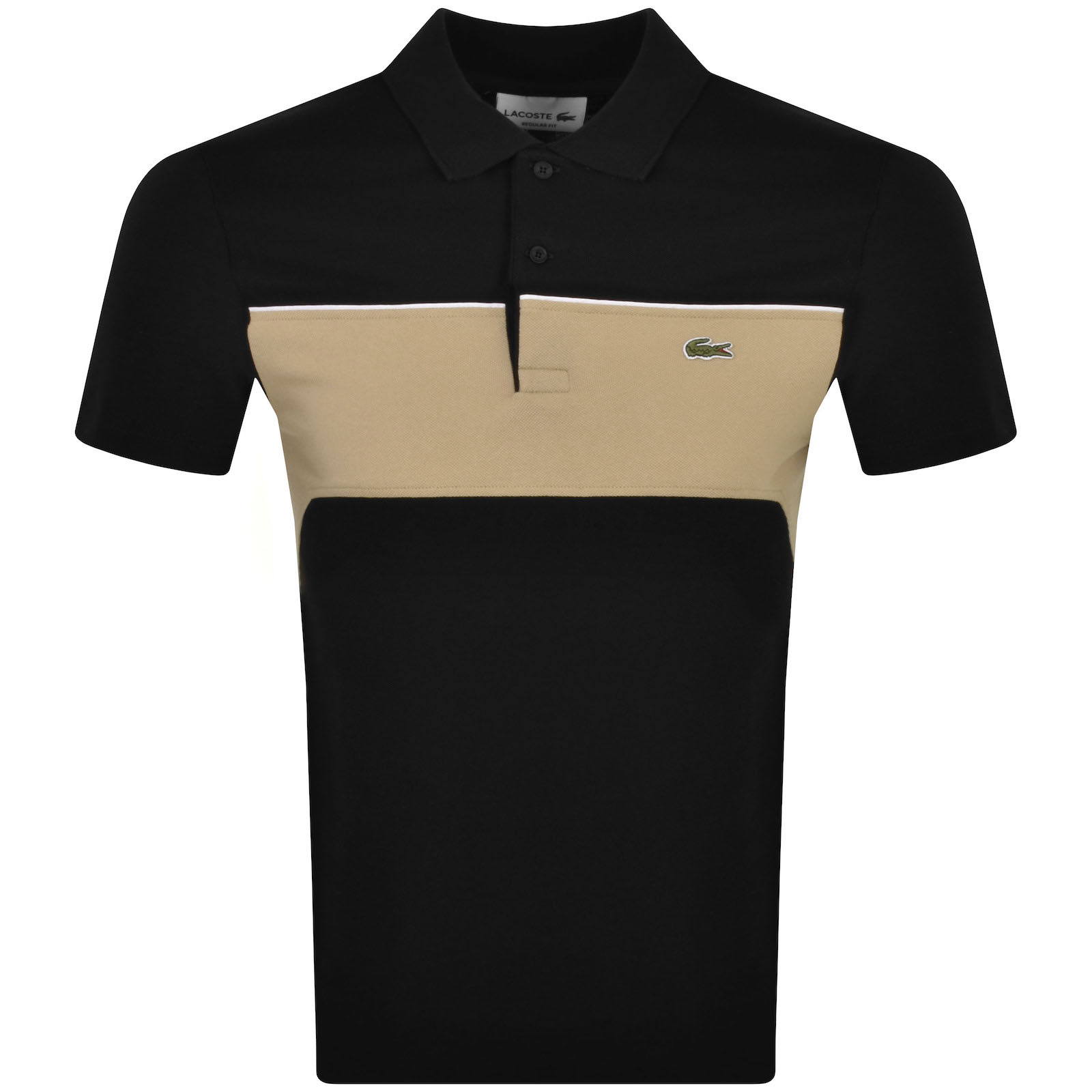 Lacoste Short Sleeve Polo T Shirt Black Mainline Menswear Denmark