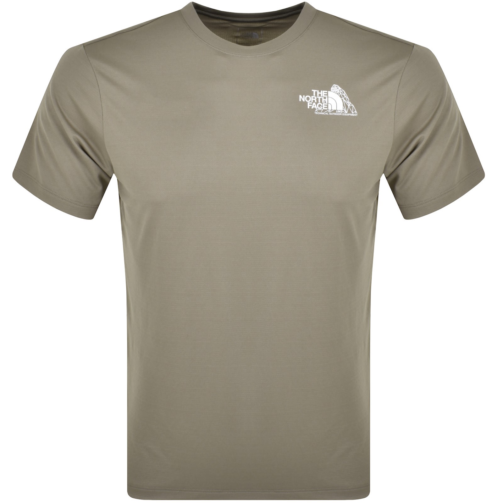 Grey north face t shirt shop