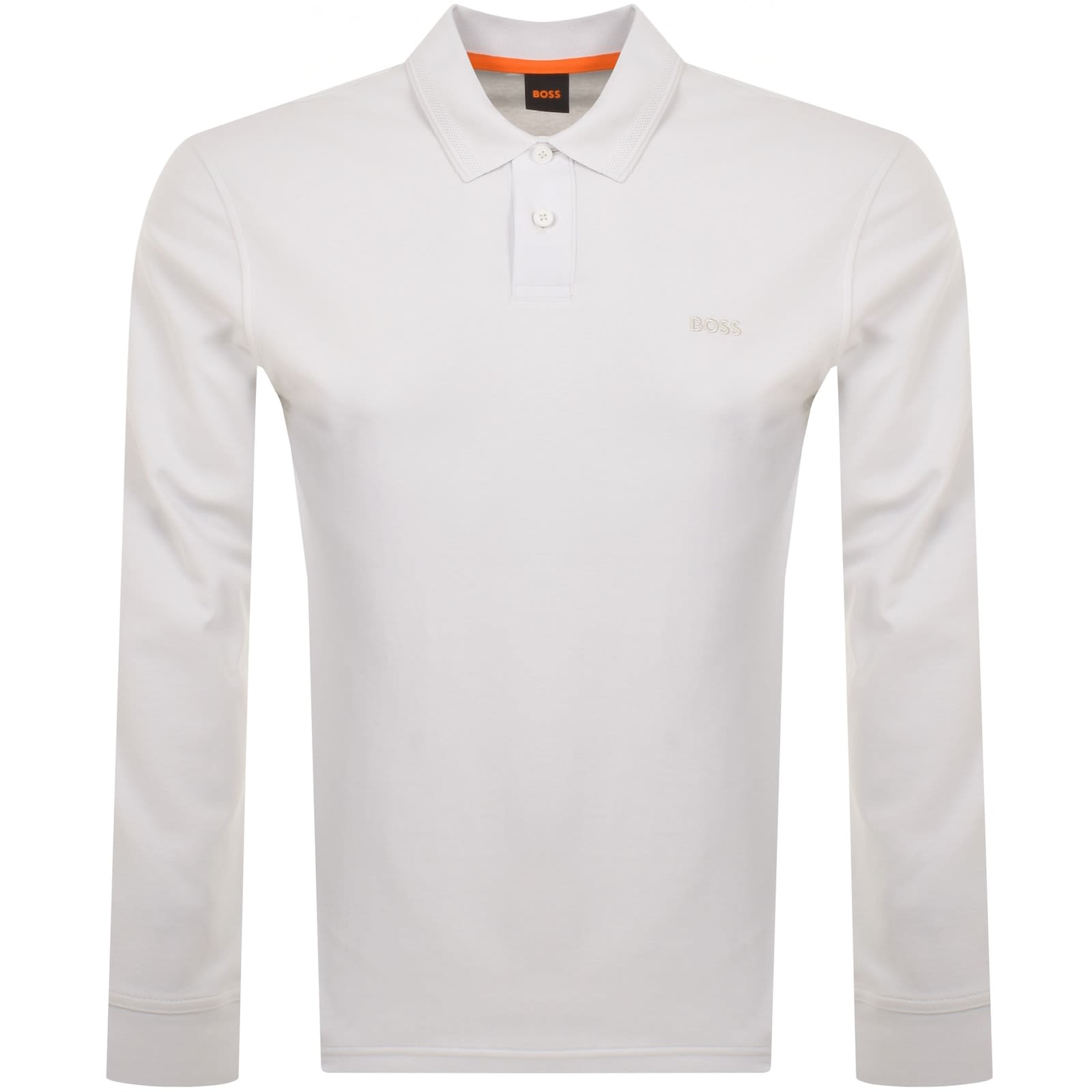 Hugo boss long sleeve polo white store