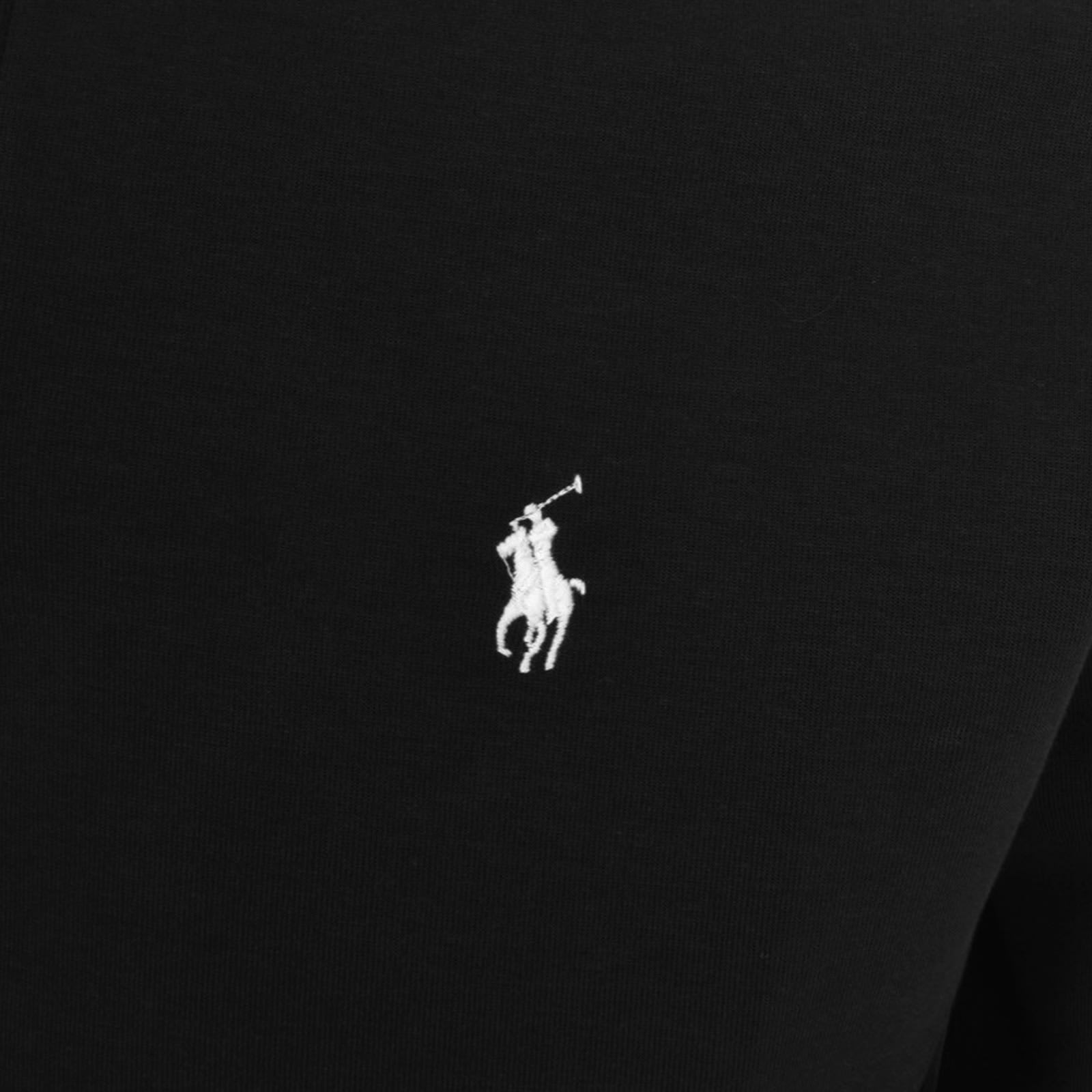 Ralph Lauren 30 1 Double Knt Half Zip Sweatshirt Pure Black L