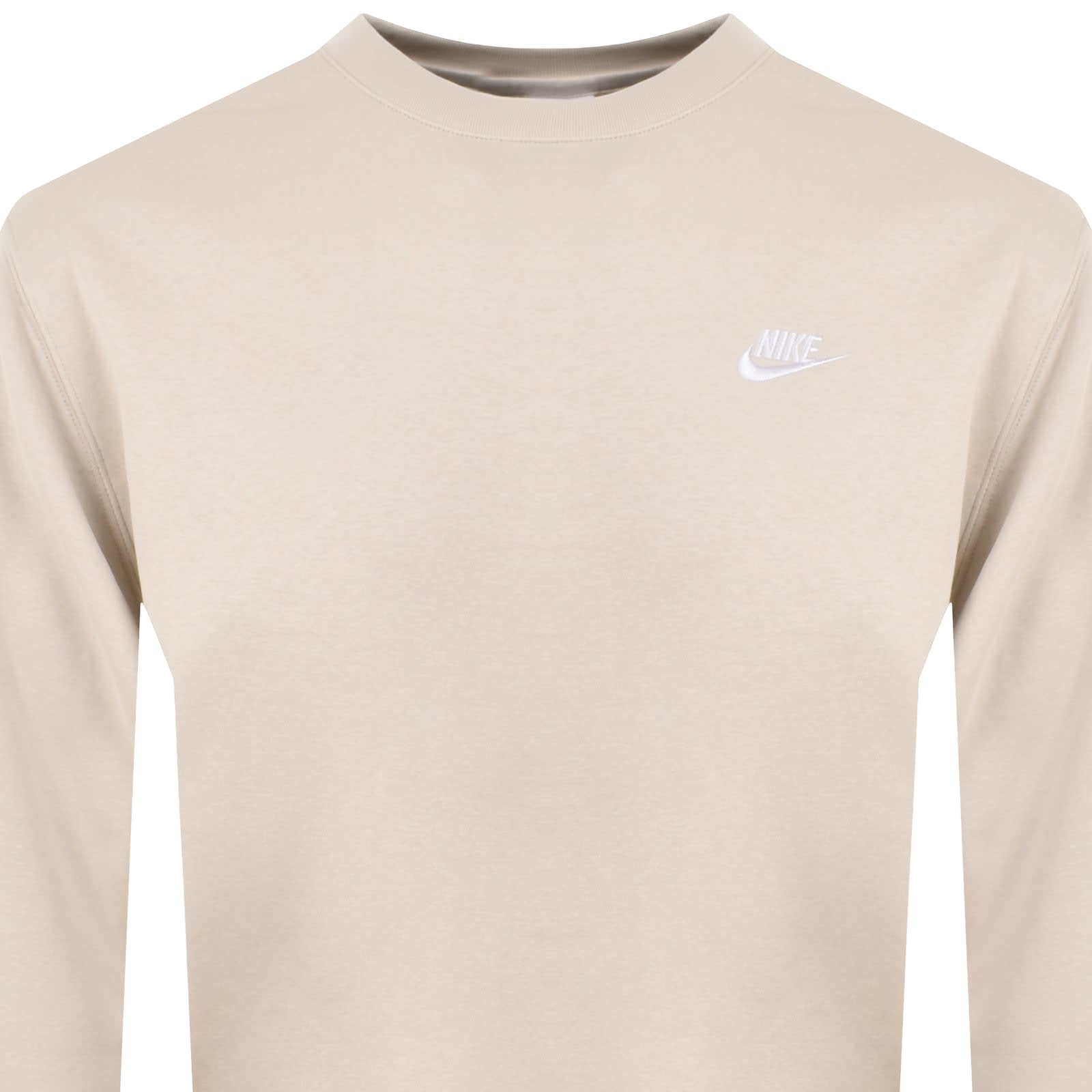 Nike Crew Neck Club Sweatshirt Beige